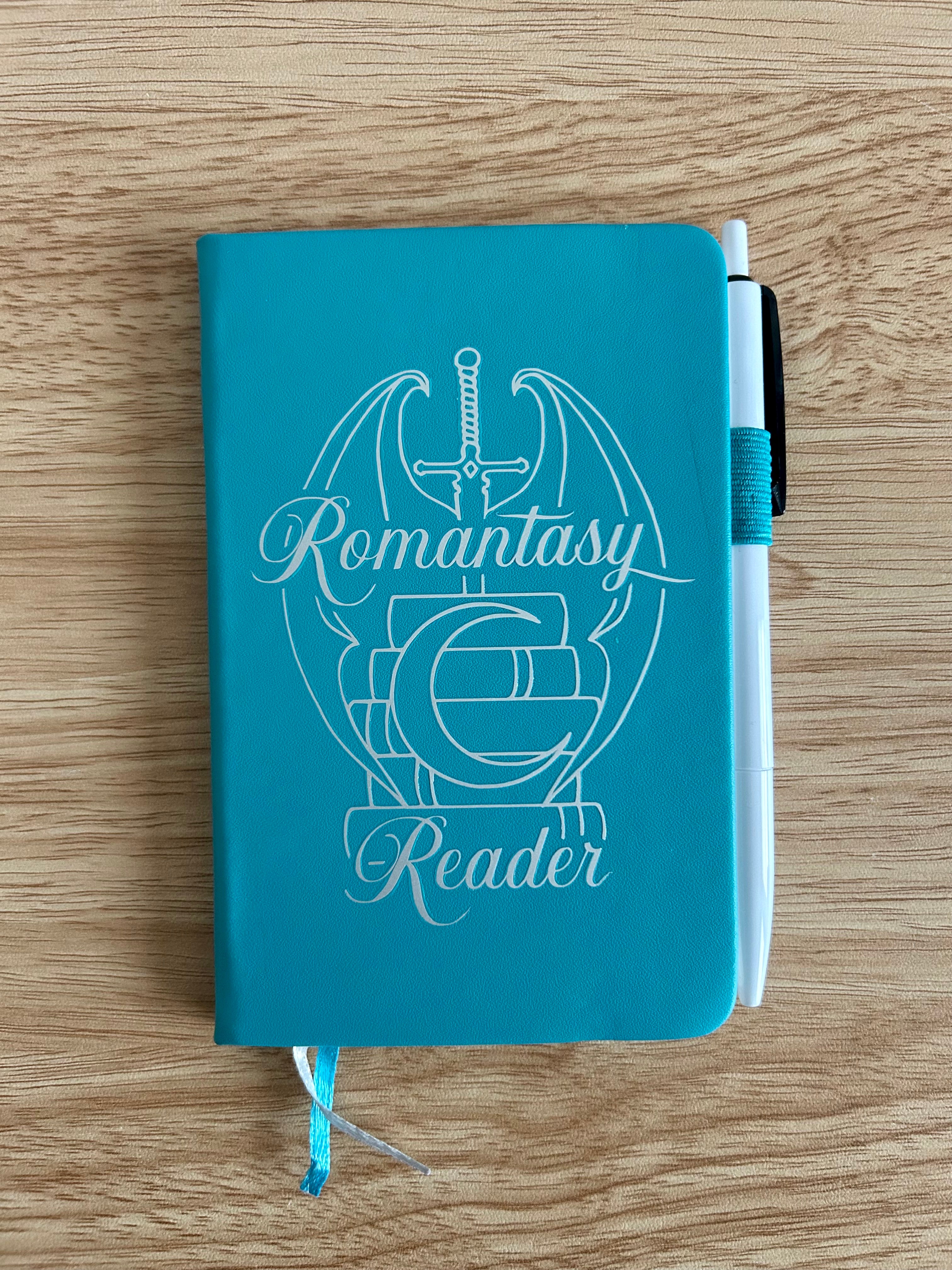 Romantasy Reader: Hand-Embellished College Ruled Faux Leather Mini Journal