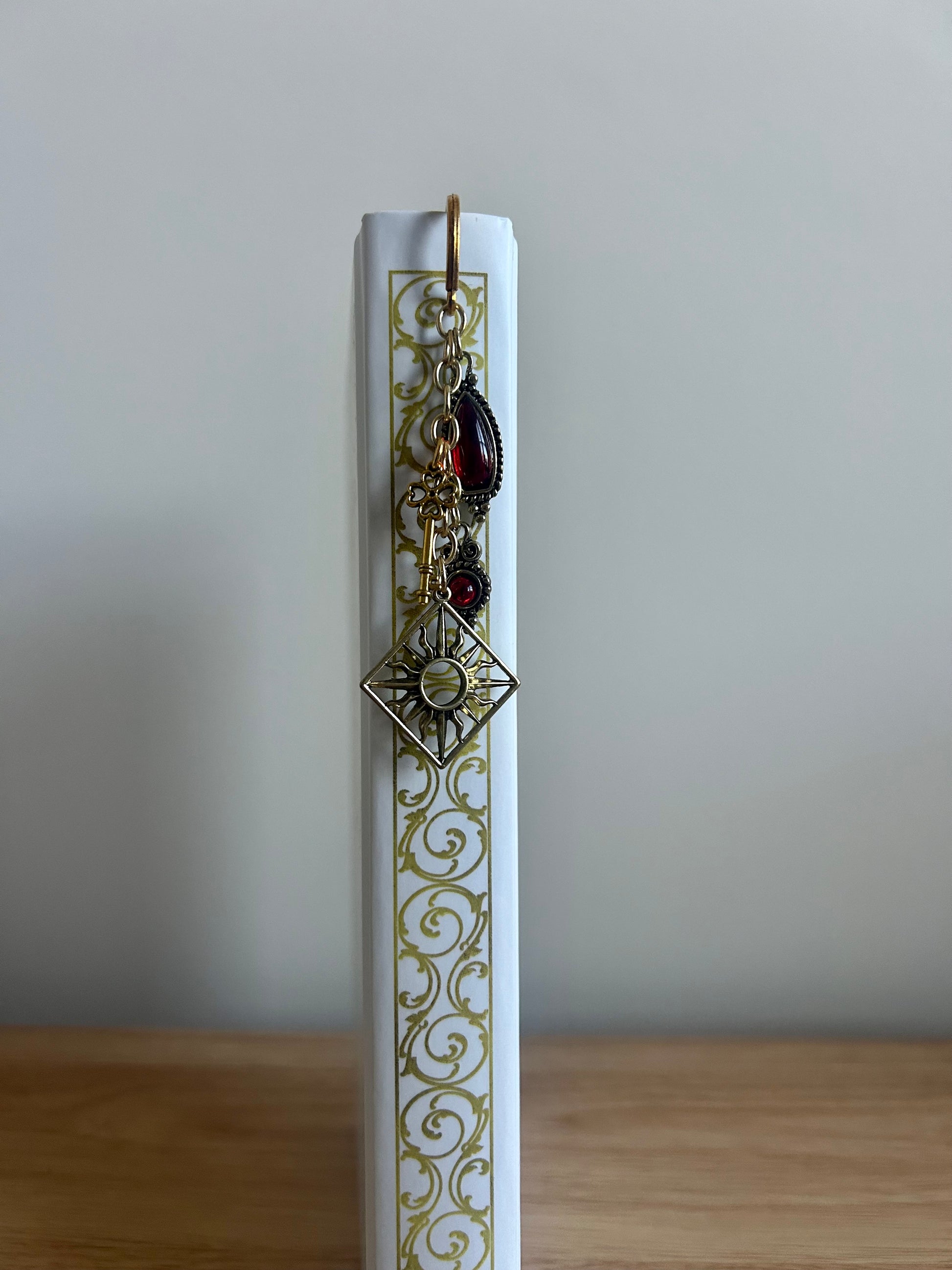 Sunfire Key – Radiant Fantasy Charm Bookmark-2