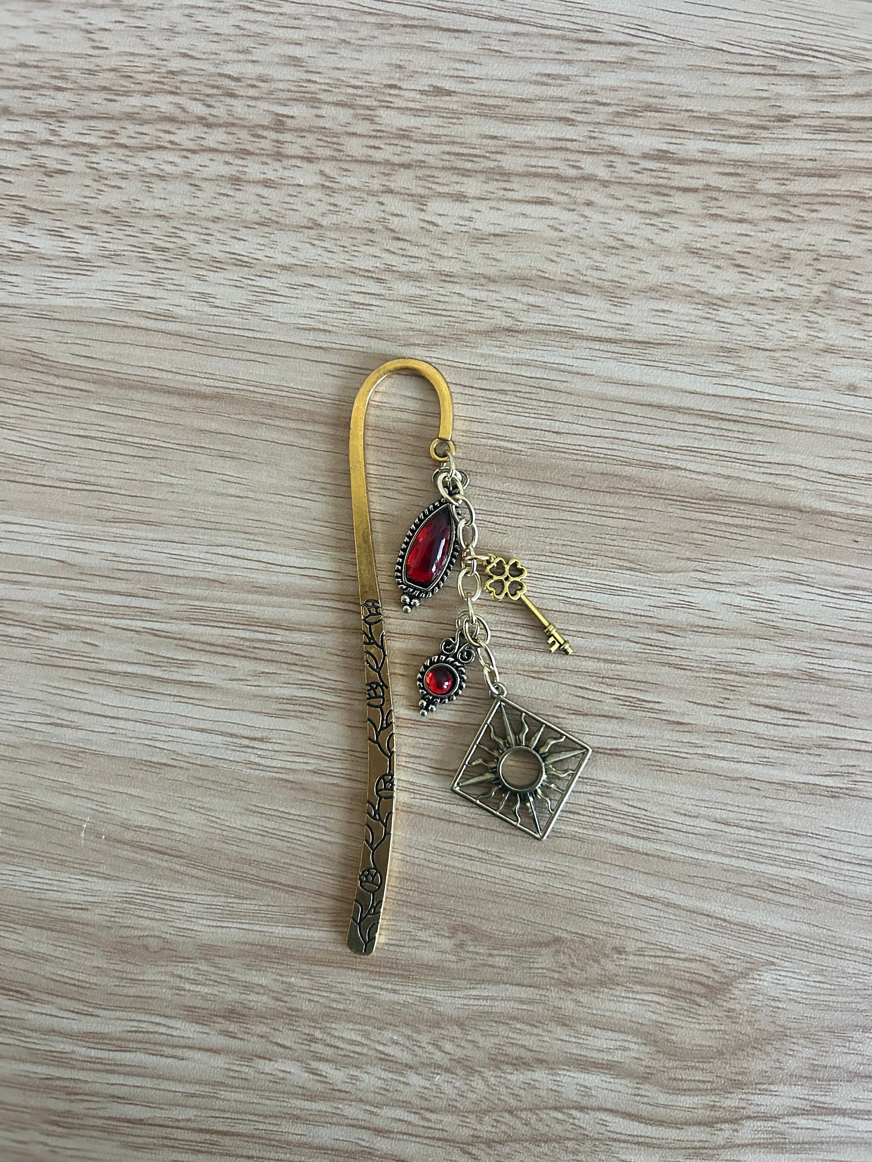 Sunfire Key – Radiant Fantasy Charm Bookmark-zoom-1