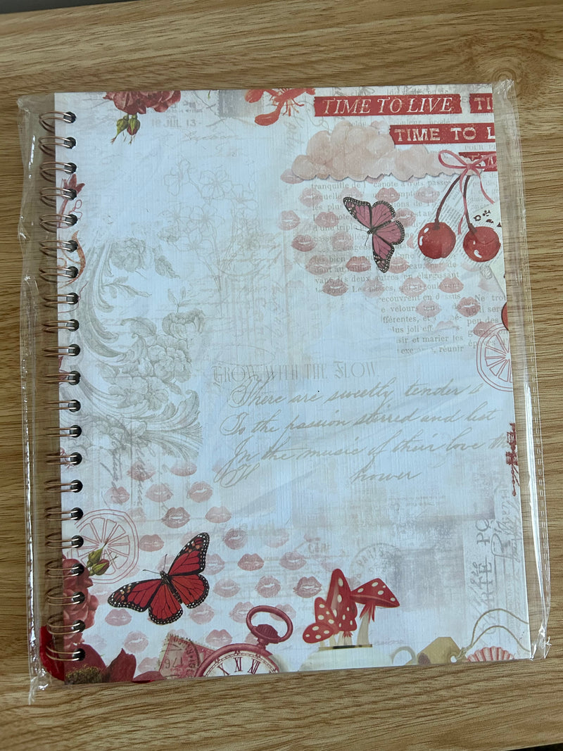 8.5x11 Floral Reading Junk Journal-zoom-