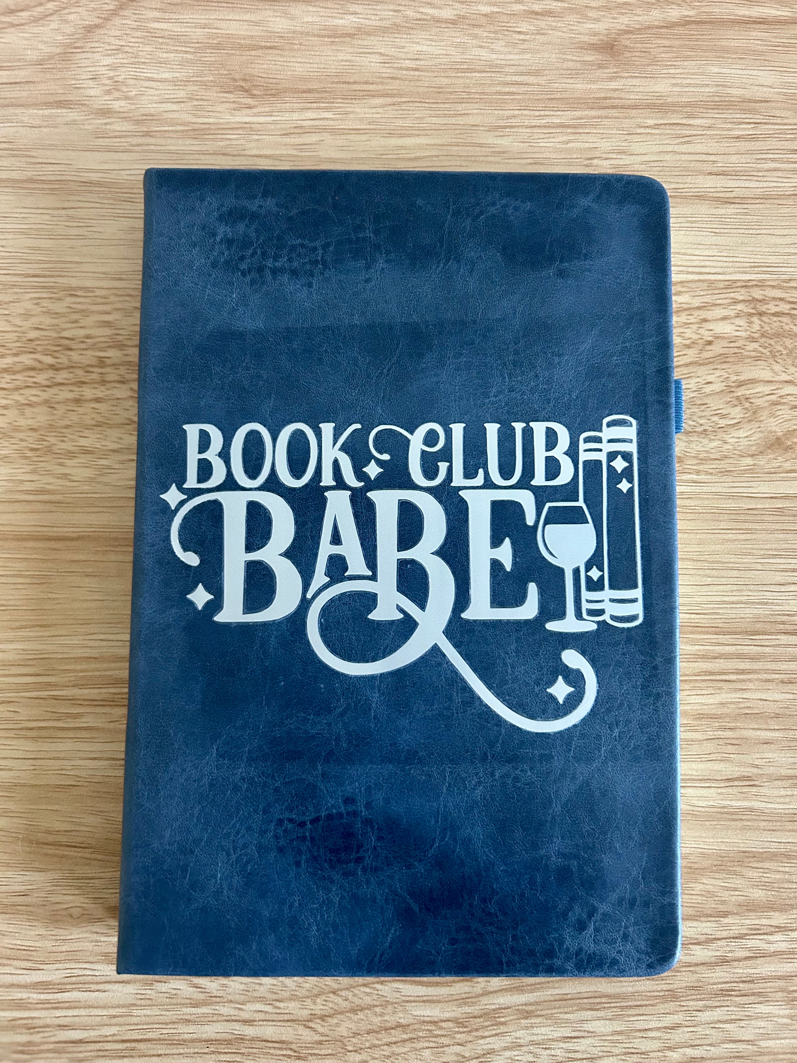 Book Club Babe: Hand-Embellished Lined Large Faux Leather Journal-zoom-1