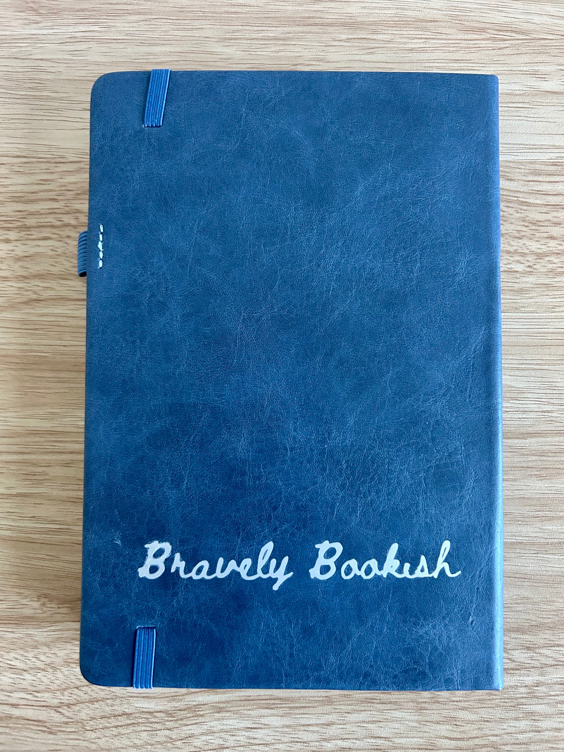 Book Club Babe: Hand-Embellished Lined Large Faux Leather Journal-3