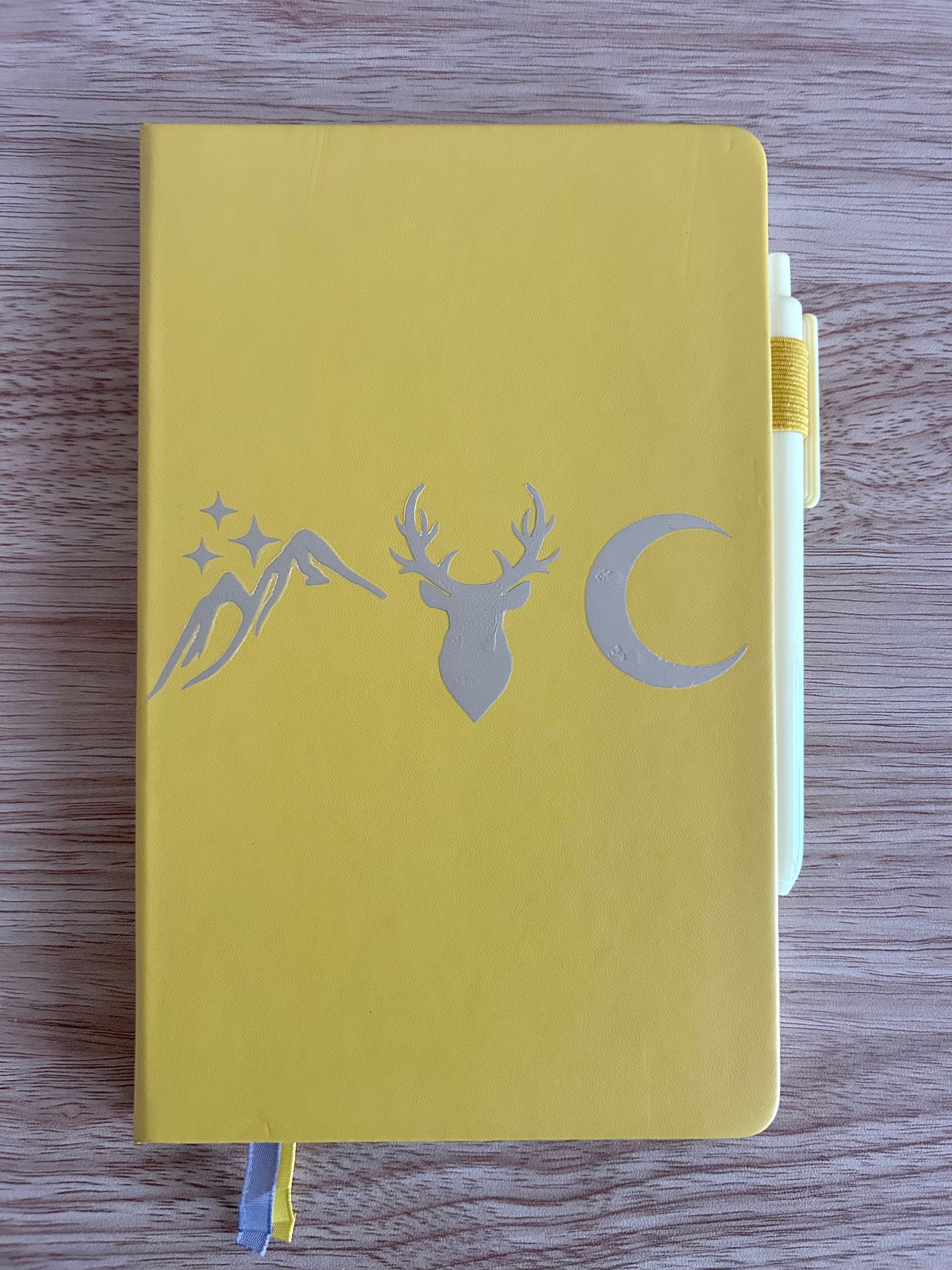 Maasverse Inspired: Hand-Embellished Classic Ruled Faux Leather Journal