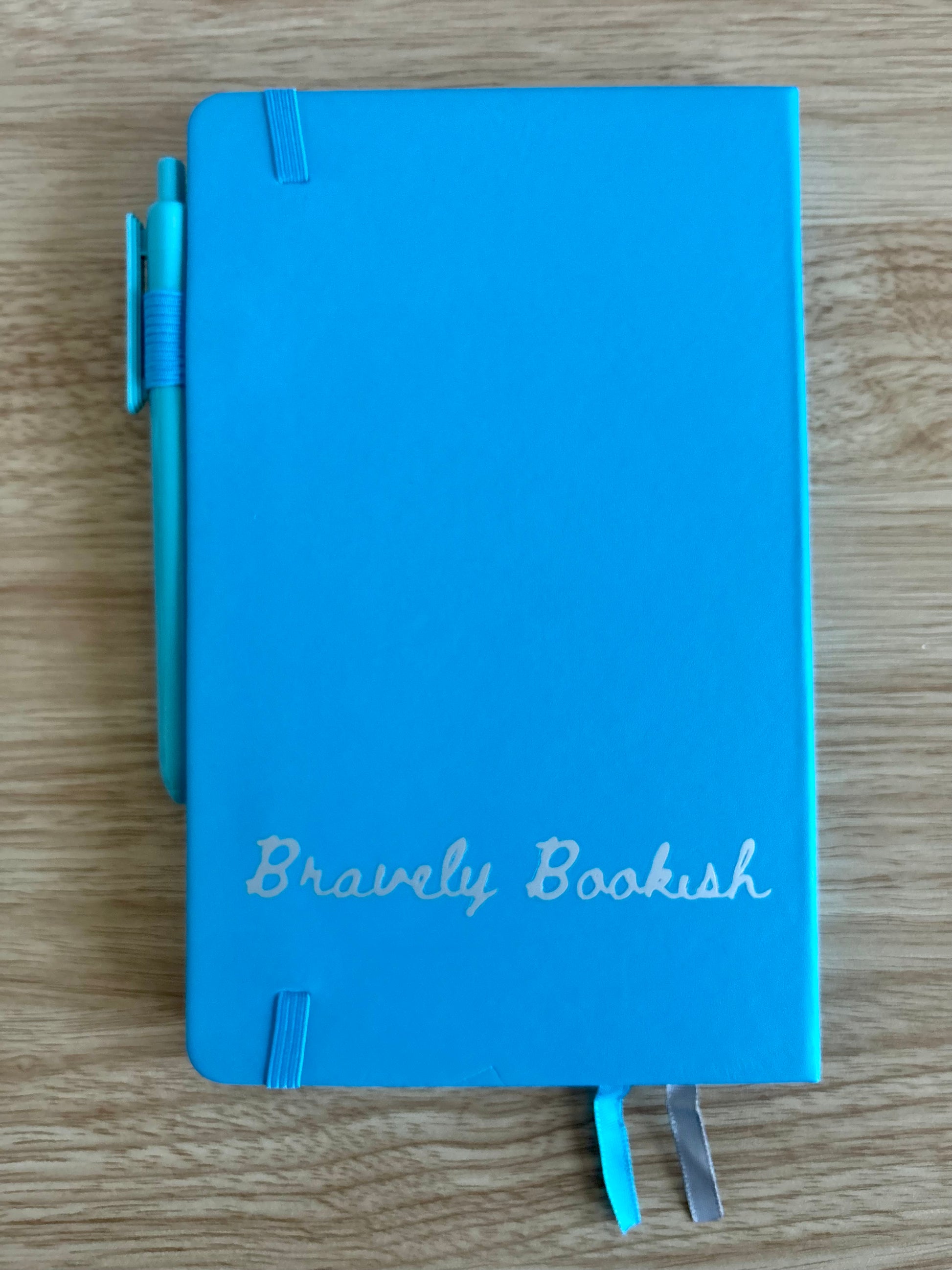 "Summoning the Will to Conquer My TBR" Hand-Embellished Classic Ruled Faux Leather Journal-3