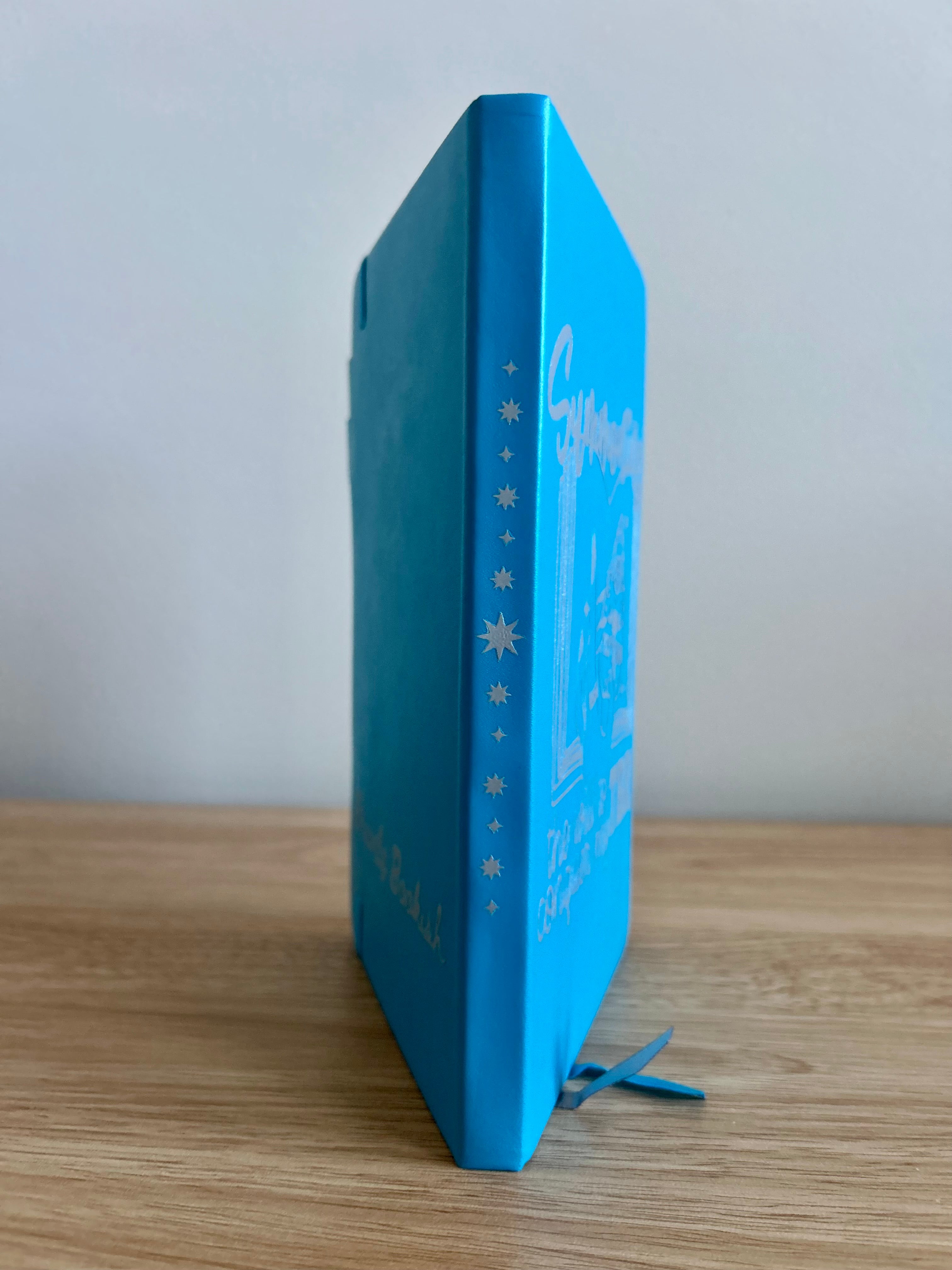 "Summoning the Will to Conquer My TBR" Hand-Embellished Classic Ruled Faux Leather Journal-zoom-2