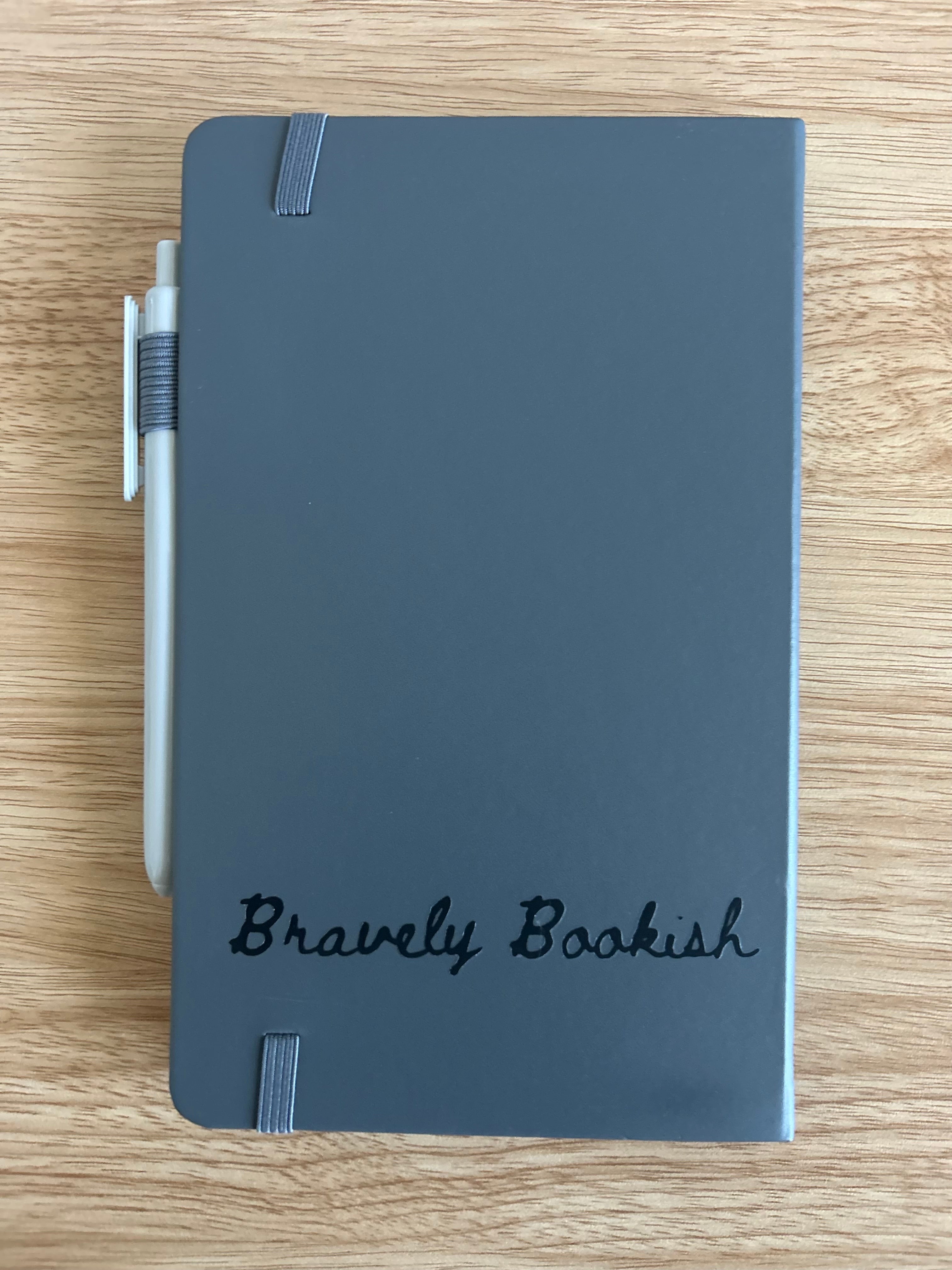 “There Are Books in My Future” Hand-Embellished Classic Ruled Faux Leather Journal-zoom-2