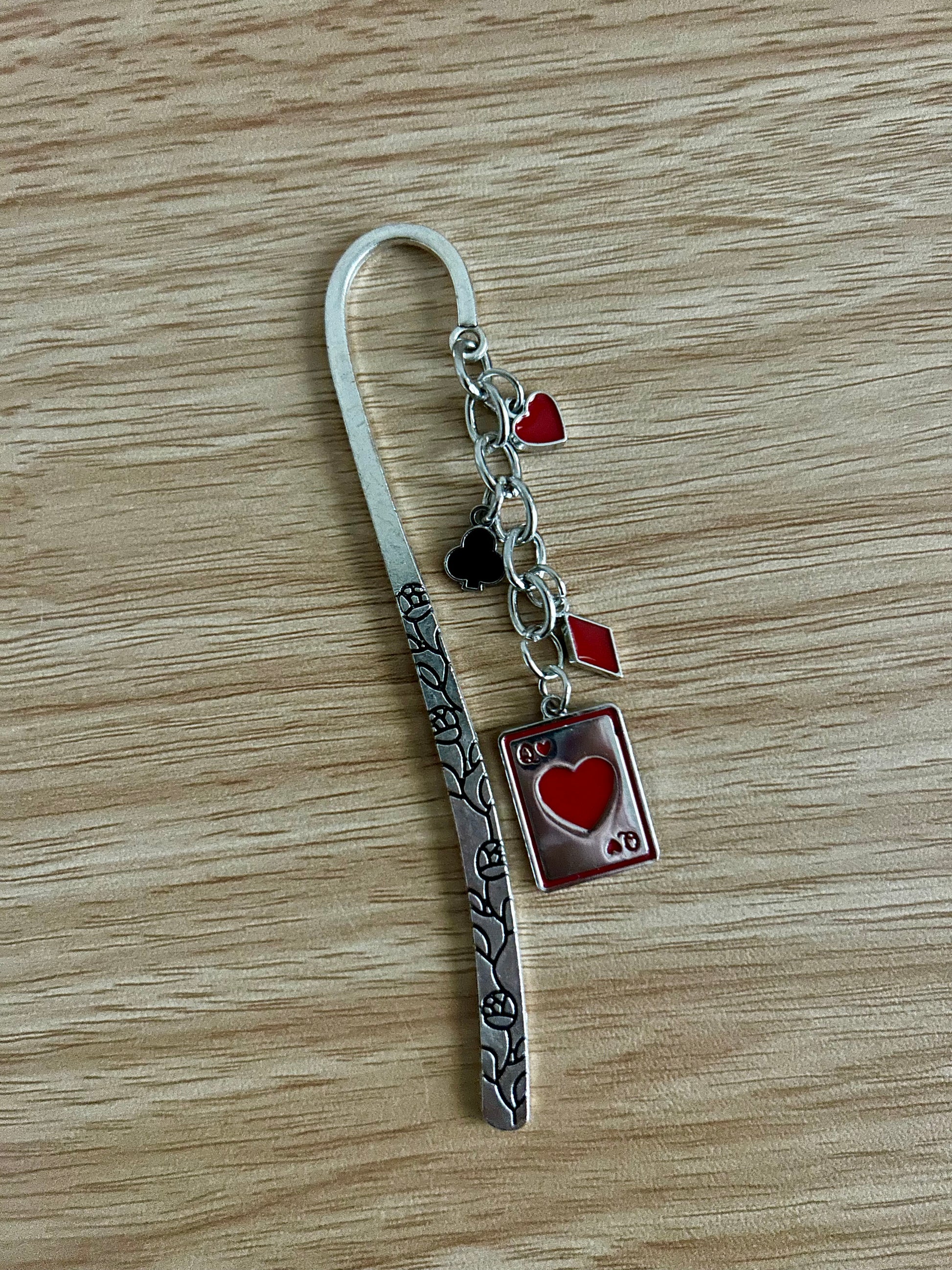 Queen of Hearts Charm Bookmark-1
