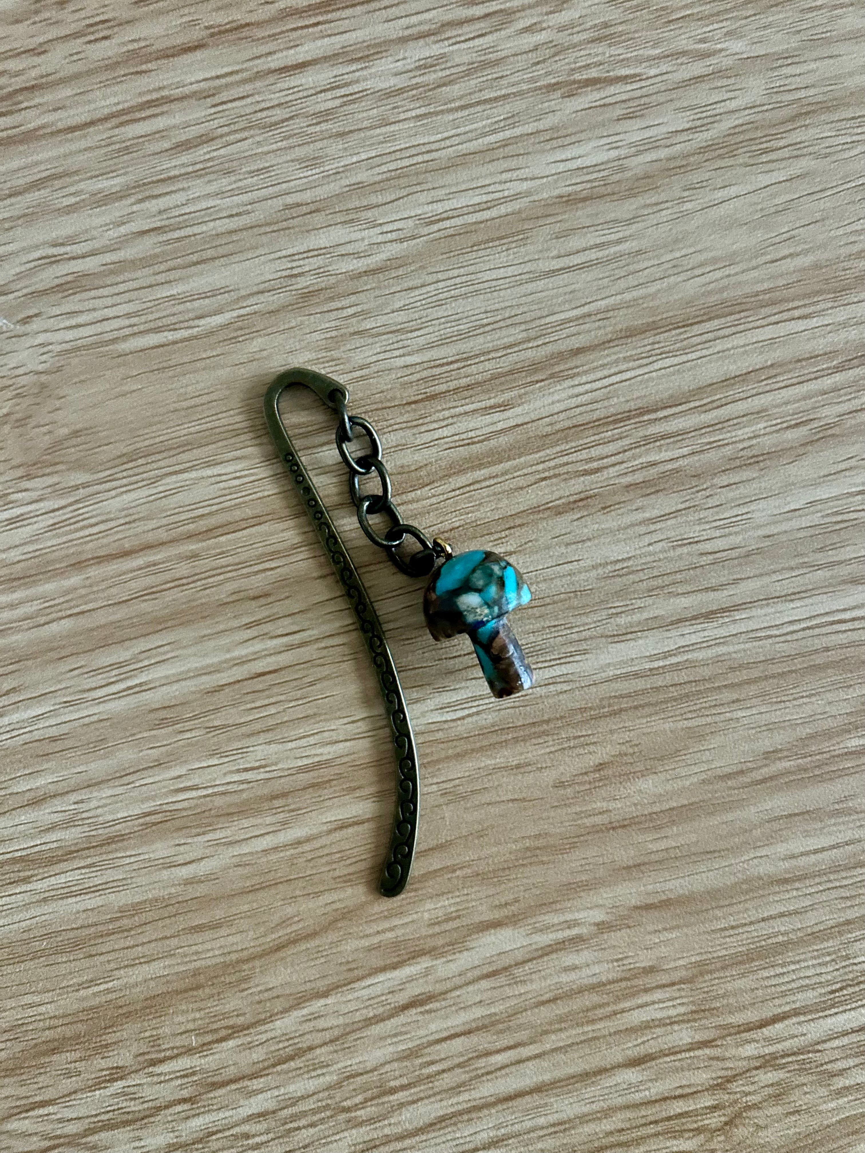 Turquoise Toadstool Bookmark