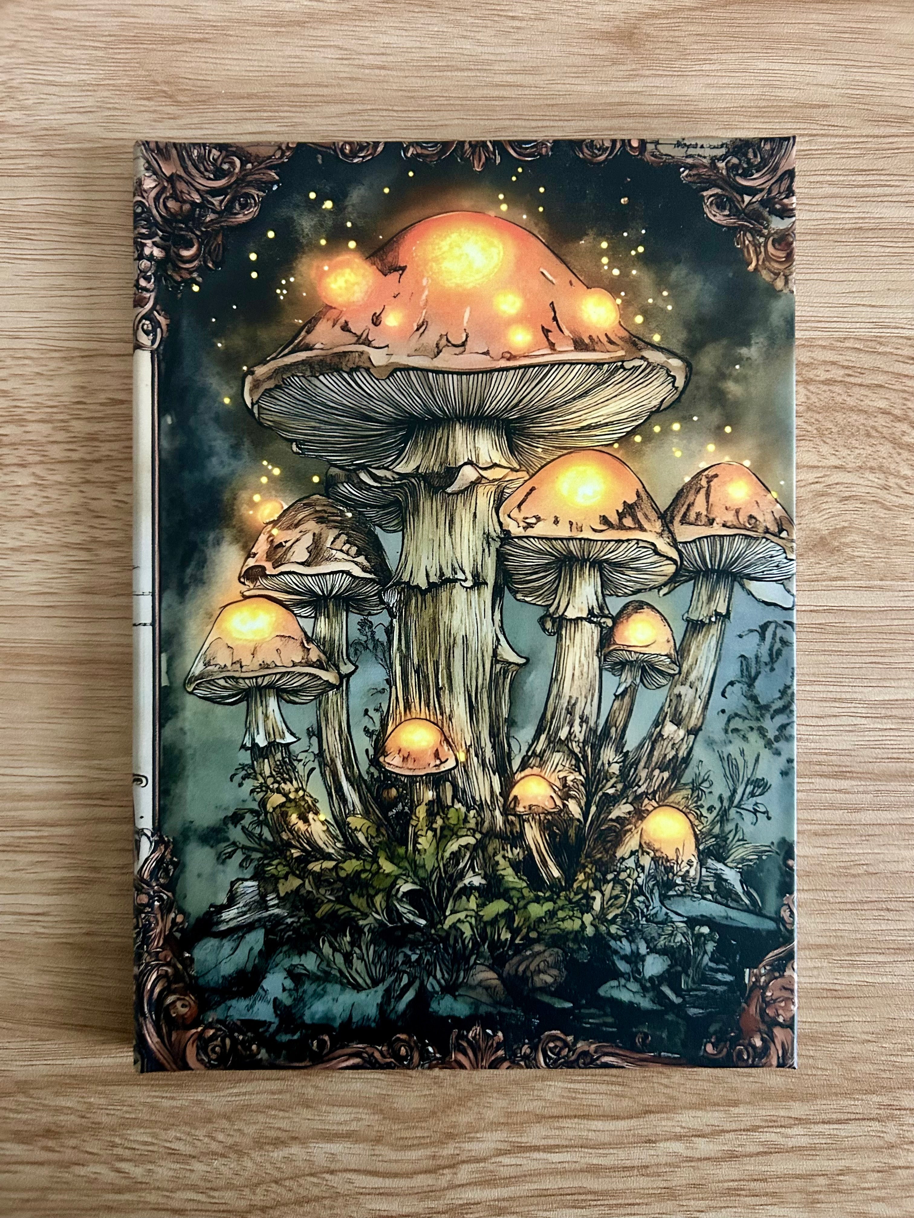 Glowing Grove Grimoire – Witchy Collage Junk Journal (A5 Hardcover)