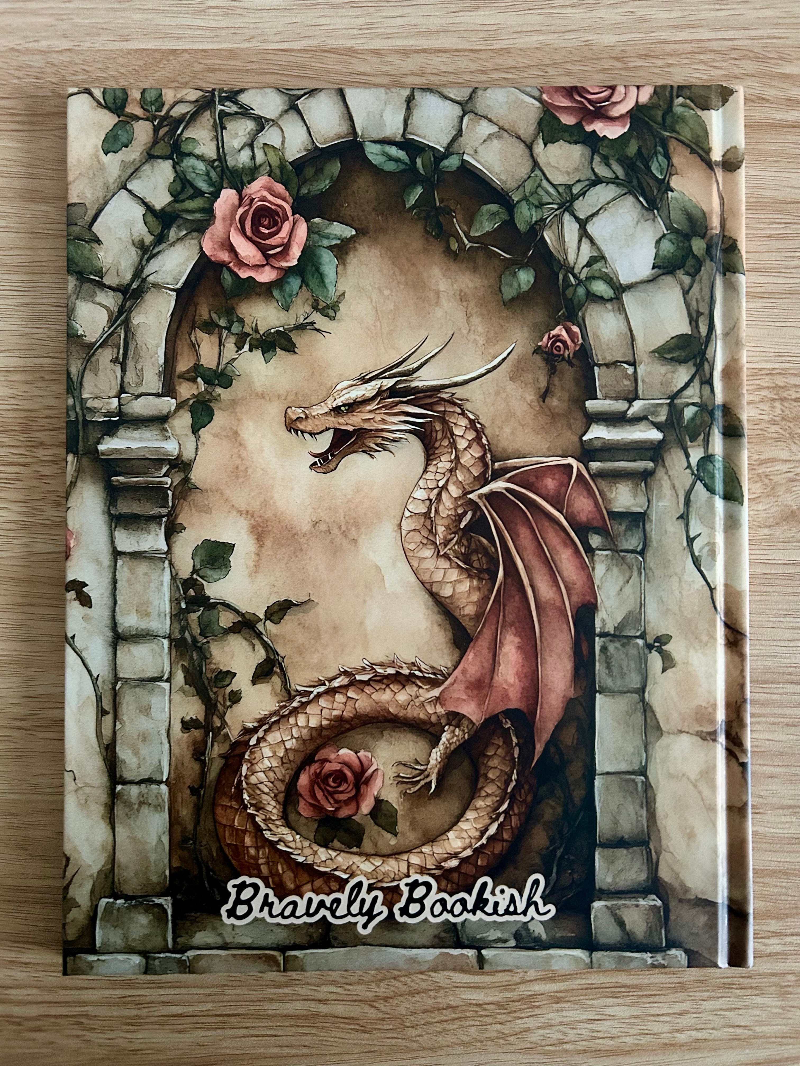 Rosebound Dragon – Romantasy Junk Journal (Hardcover, 8.5x11)-zoom-2