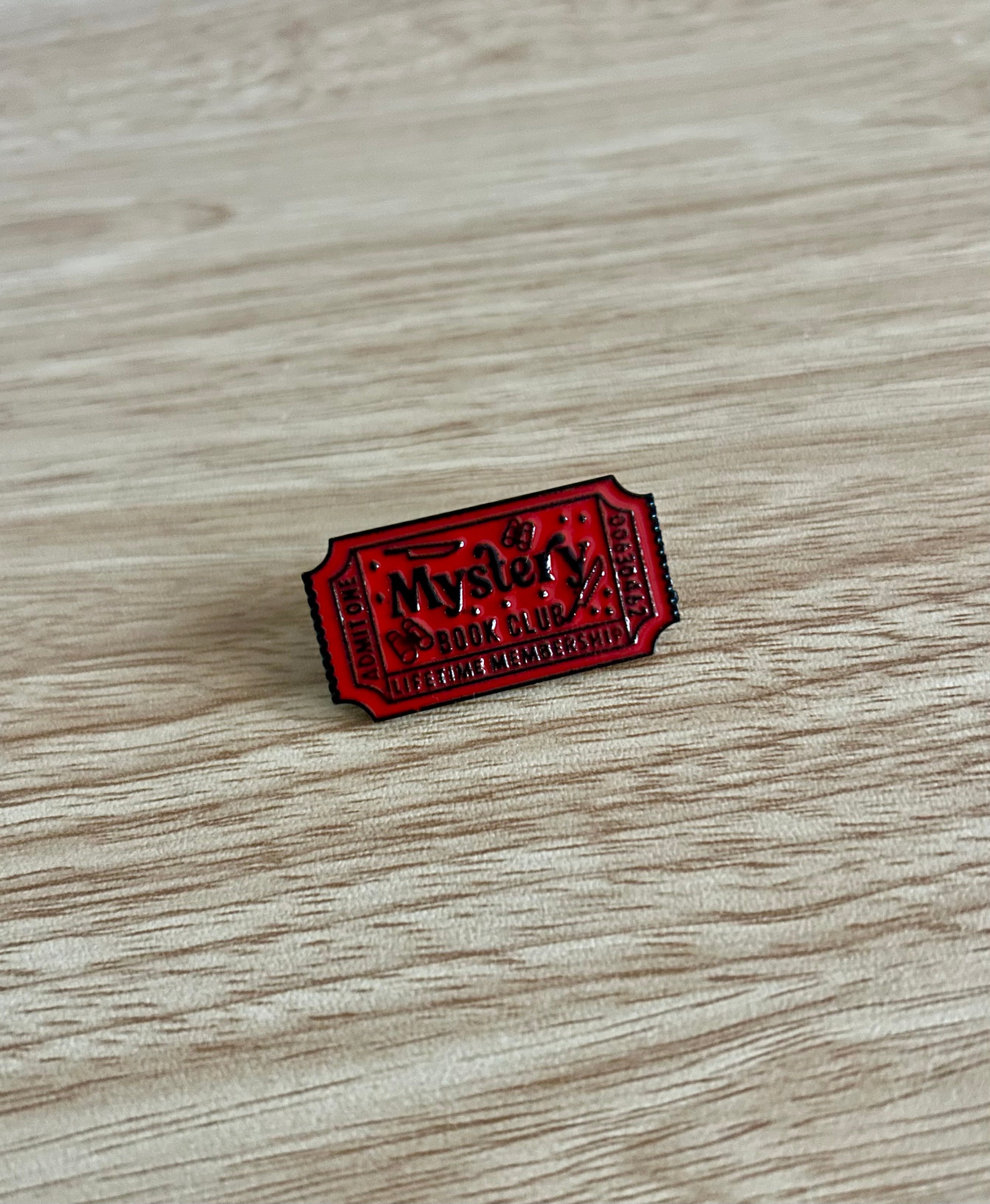 Mystery Book Club Ticket - Enamel Pin