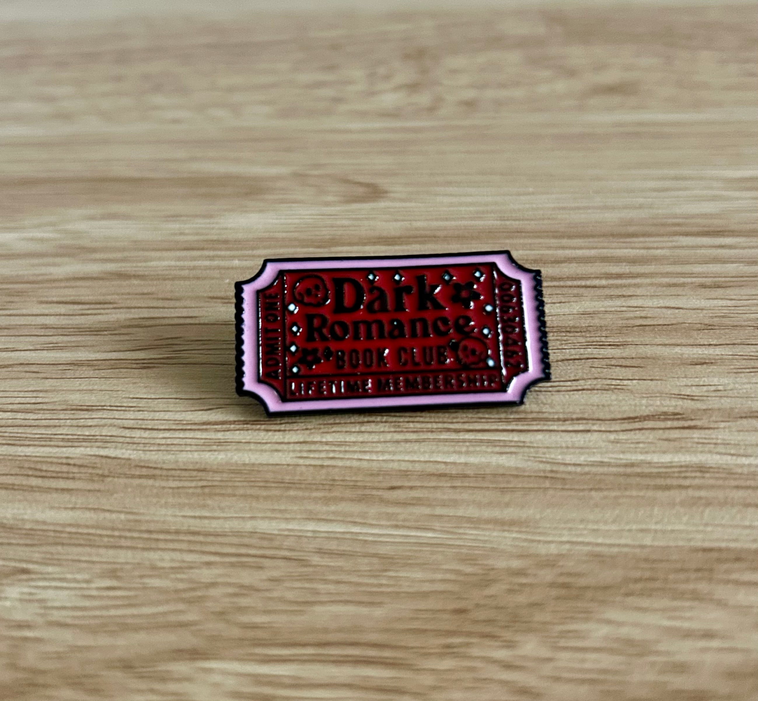 Dark Romance Book Club Ticket - Enamel Pin