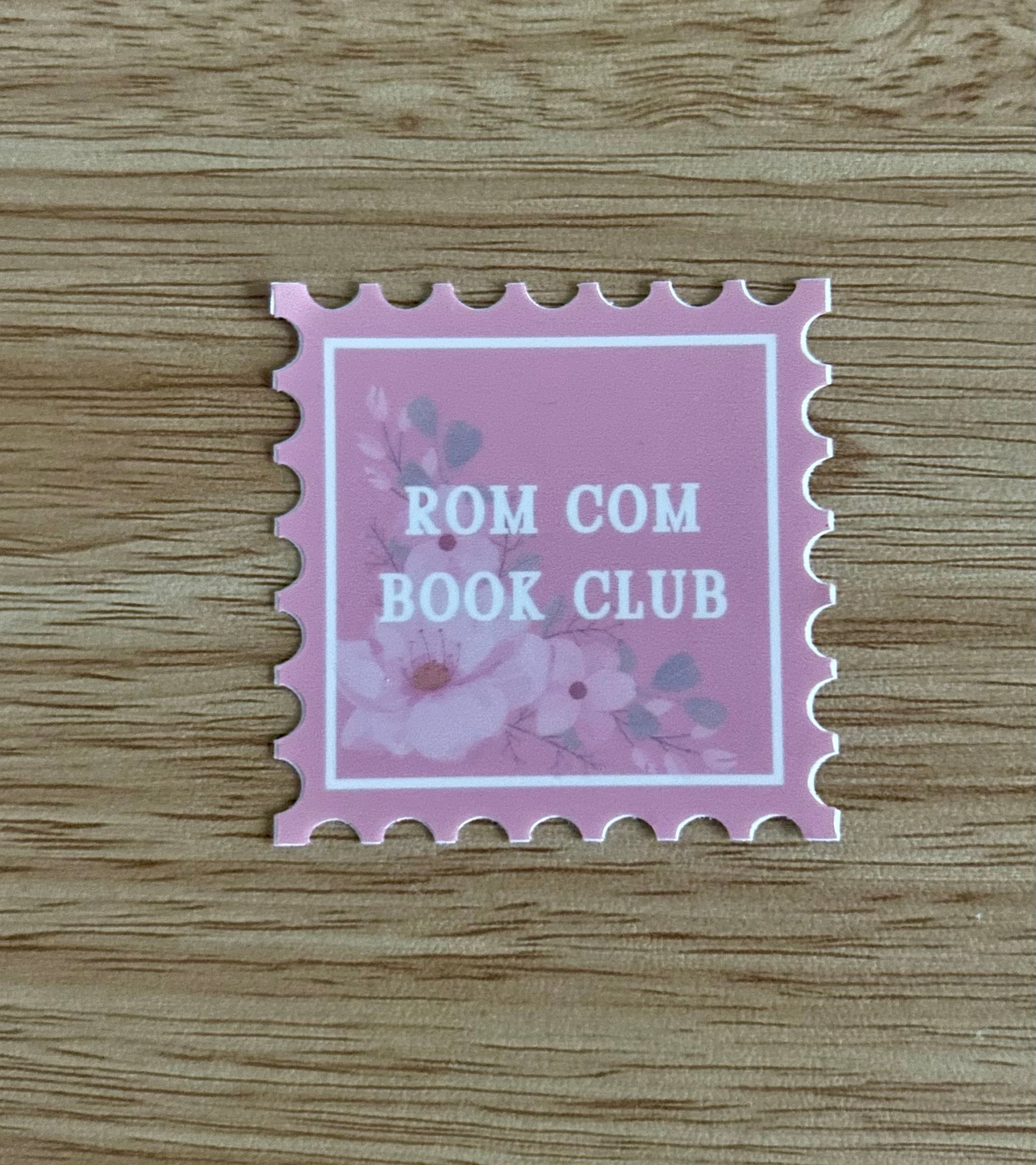 Rom Com Book Club Stamp - Vinyl Sticker-1