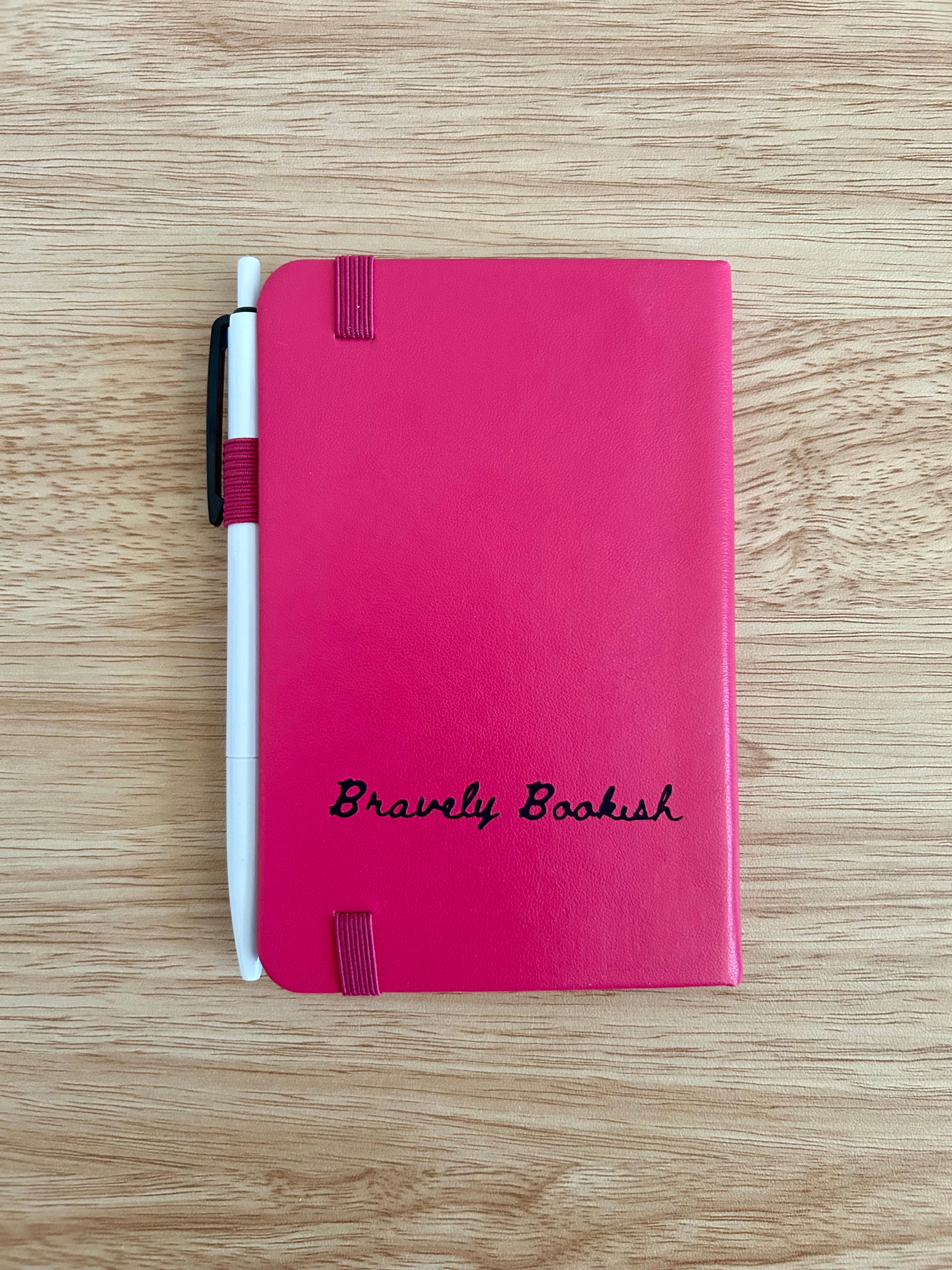 “Queen of Reading Smut with a Straight Face” Hand-Embellished College Ruled Faux Leather Mini Journal-zoom-3