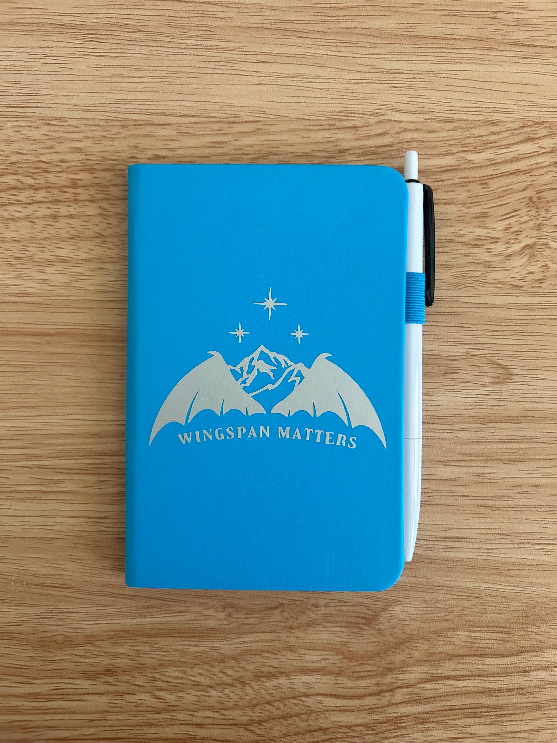 Wingspan Hand-Embellished College Ruled Faux Leather Mini Journal-2