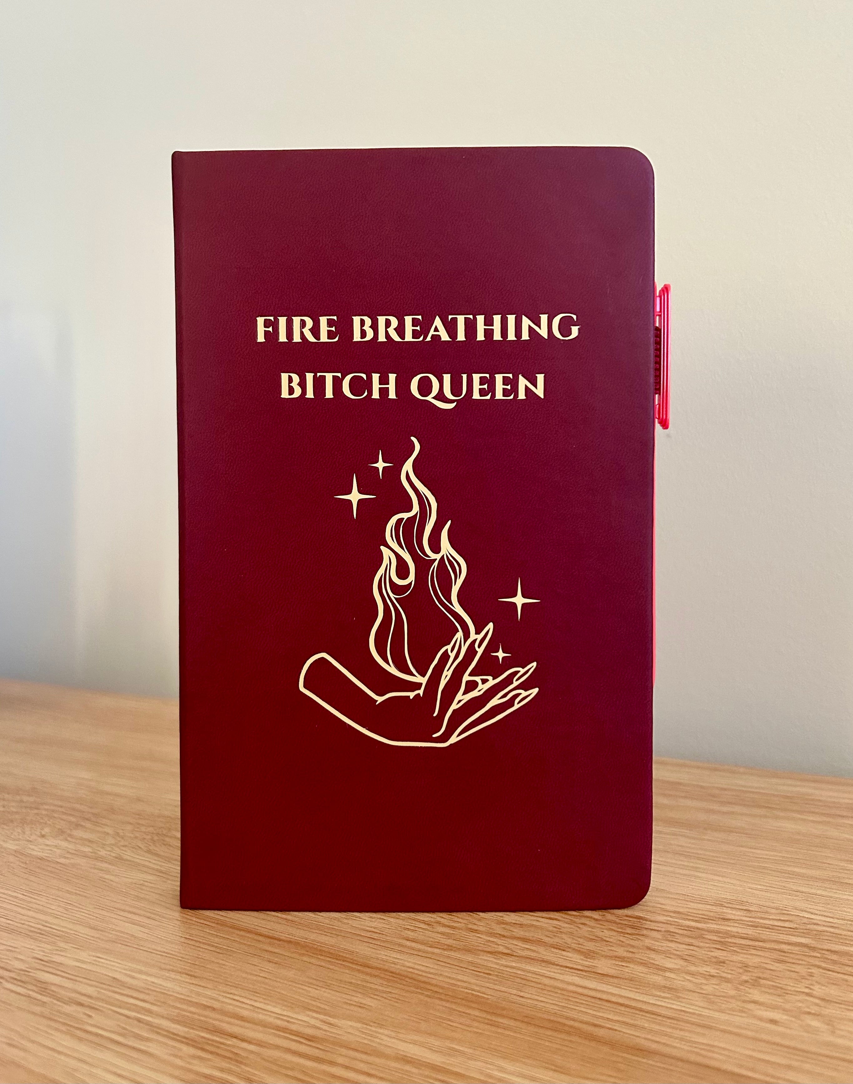 F.B.B.Q. –  TOG Inspired Hand-Embellished Classic Ruled Faux Leather Journal-zoom-1