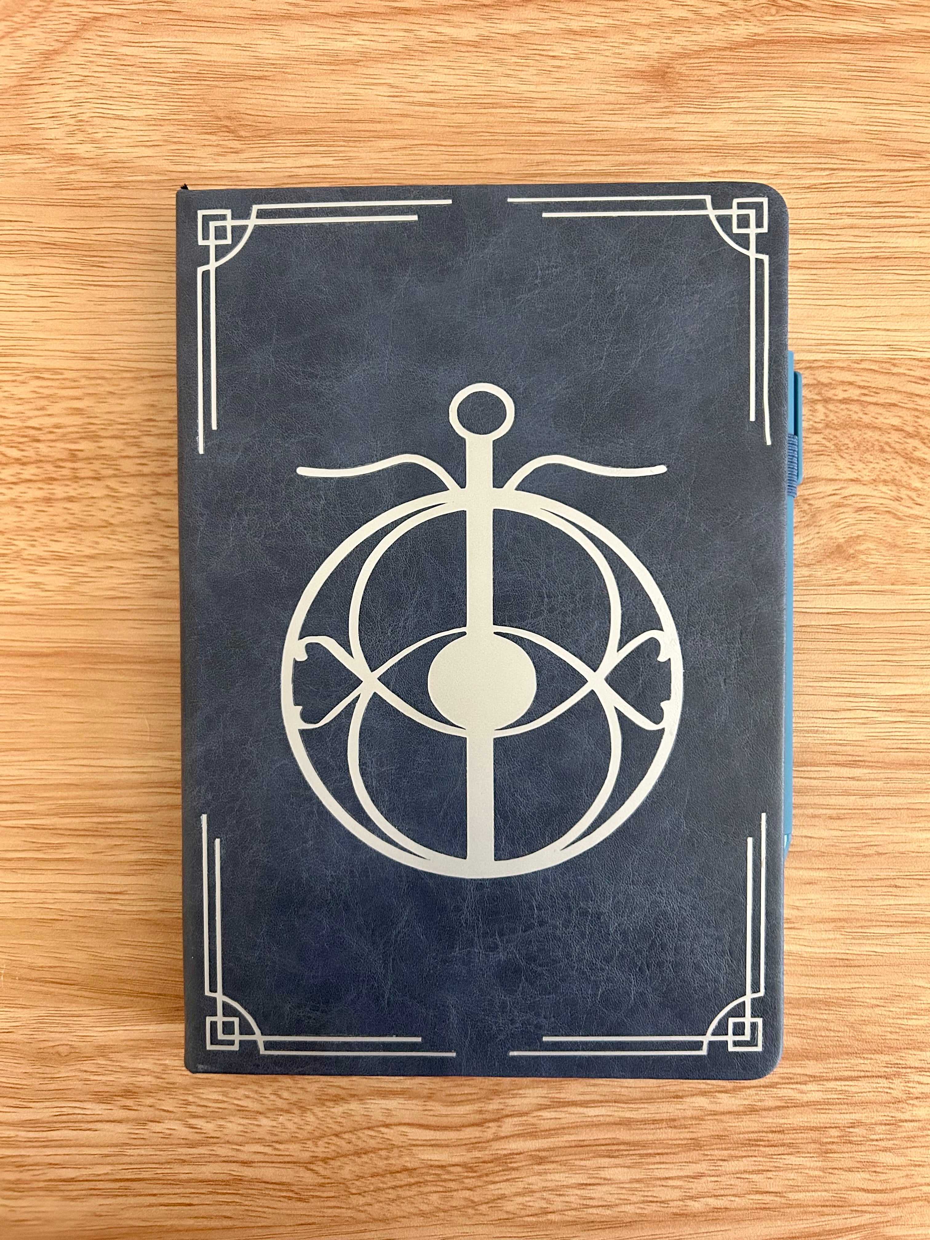 Elena's Eye : Hand-Embellished Large Faux Leather Bullet Journal