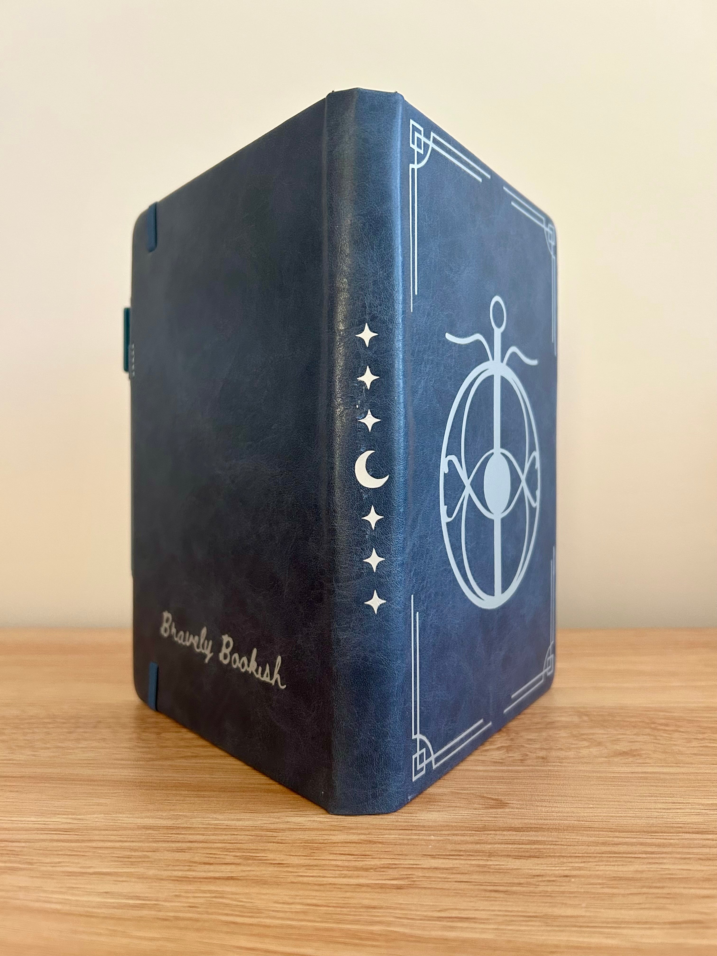 Elena's Eye : Hand-Embellished Large Faux Leather Bullet Journal-zoom-2