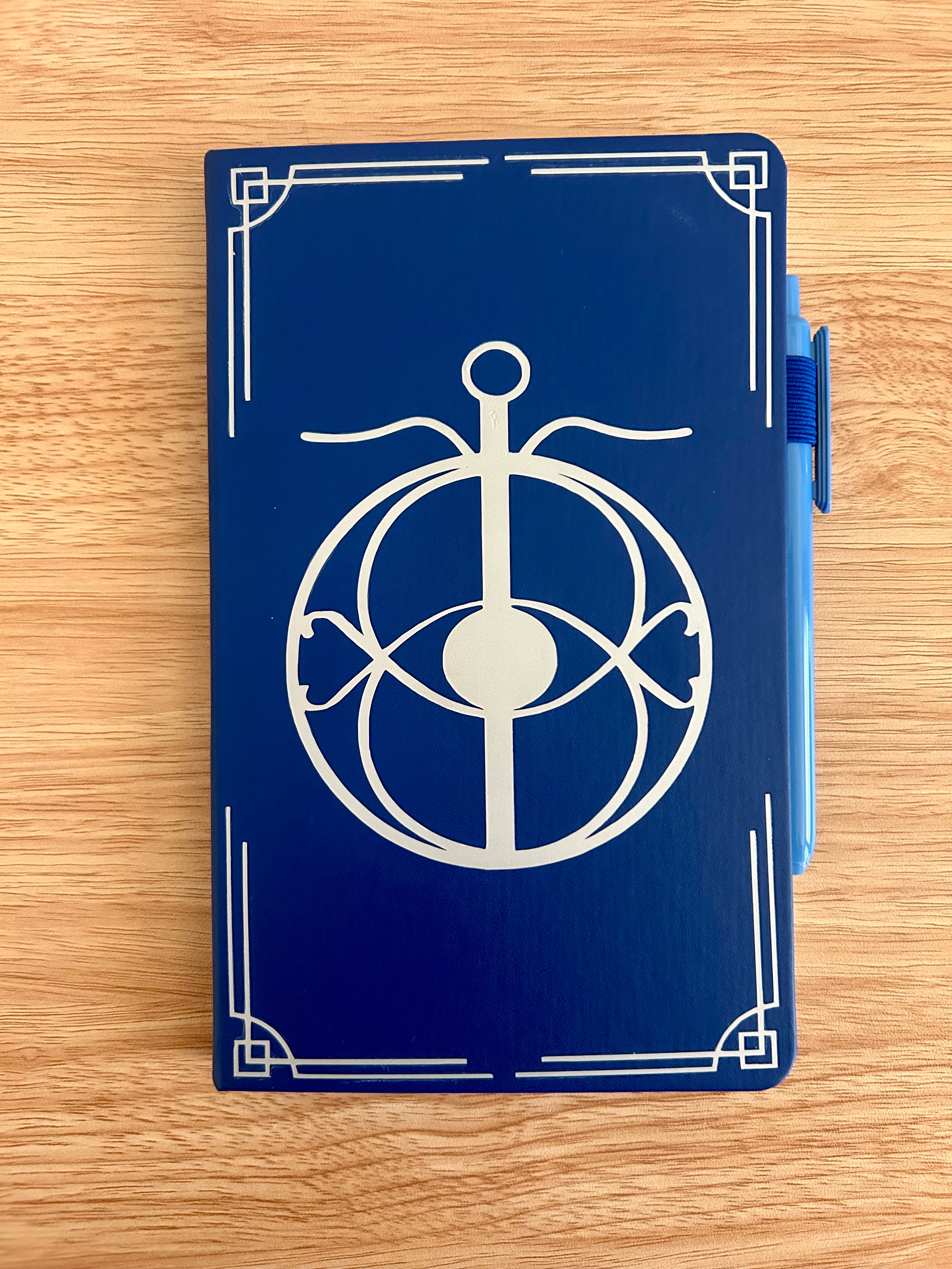 Elena's Eye – Hand-Embellished Classic Ruled Faux Leather Journal-zoom-3