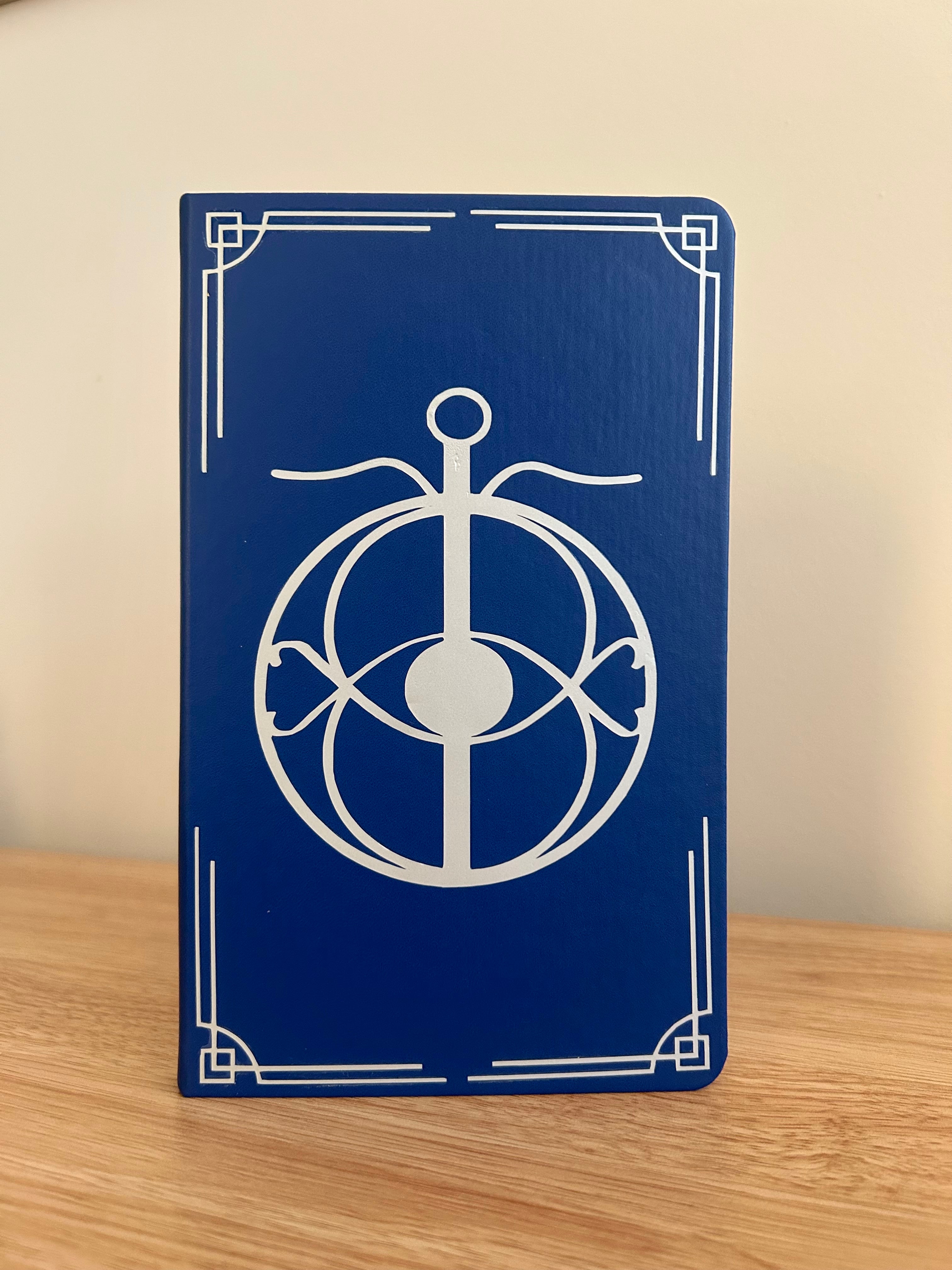 Elena's Eye – Hand-Embellished Classic Ruled Faux Leather Journal-zoom-1