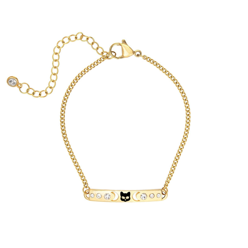 Crescent Cat Bracelet-zoom-