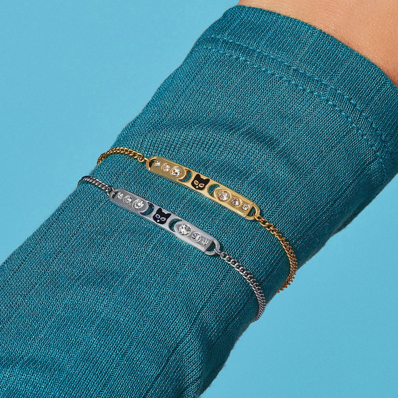 Crescent Cat Bracelet-zoom-