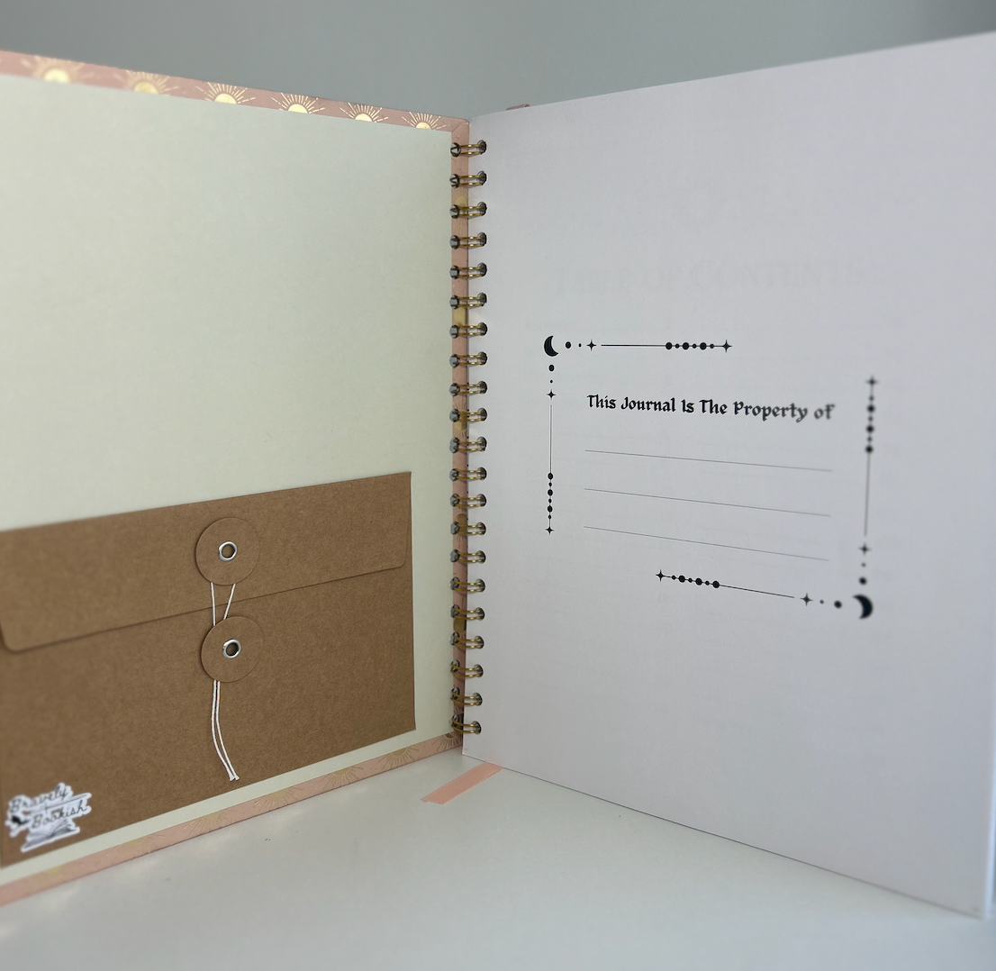 Golden Grimoire - 8.5x11 Witchy Classic Reading Journal