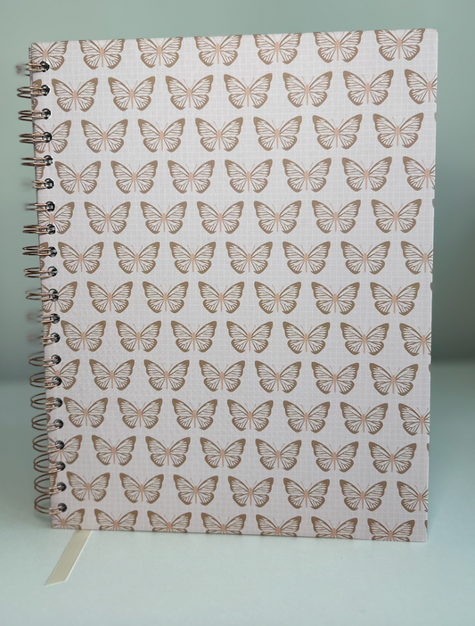 Papery Wings - 8.5x11 Floral Classic Reading Journal
