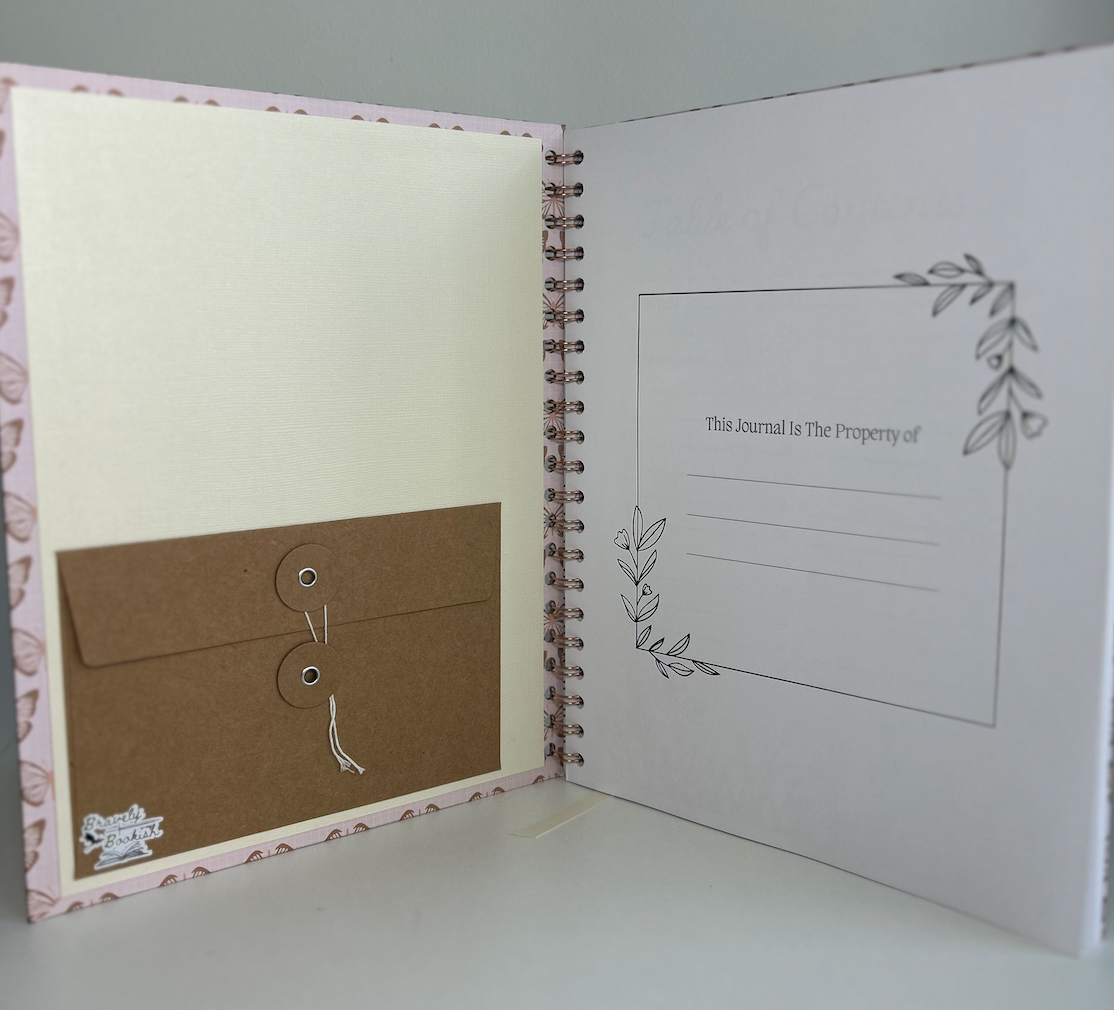 Papery Wings - 8.5x11 Floral Classic Reading Journal