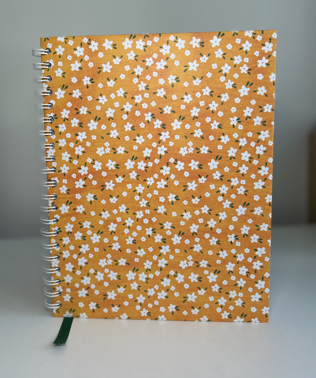 Marigold Muse - 8.5x11 Floral Classic Reading Journal