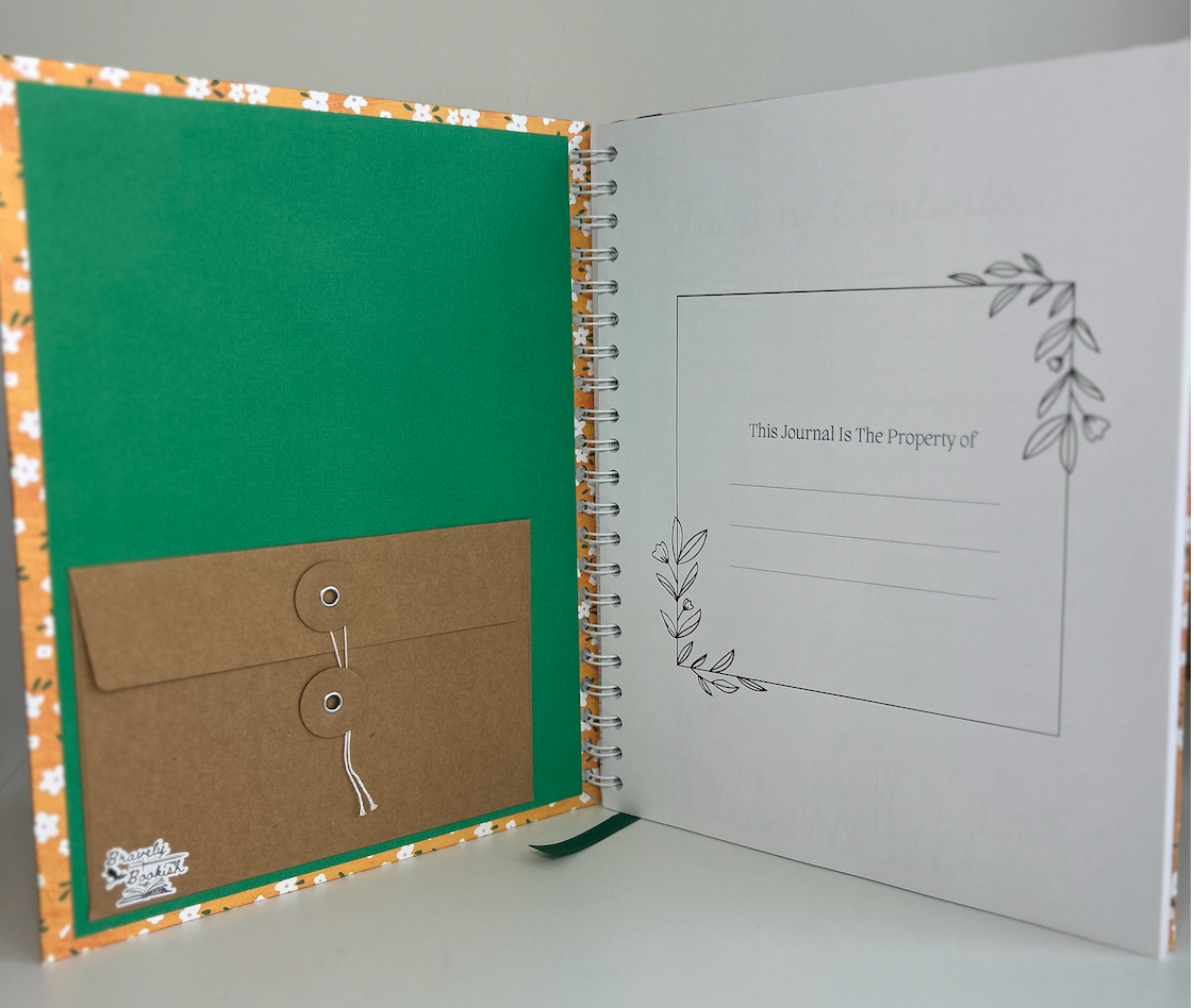 Marigold Muse - 8.5x11 Floral Classic Reading Journal