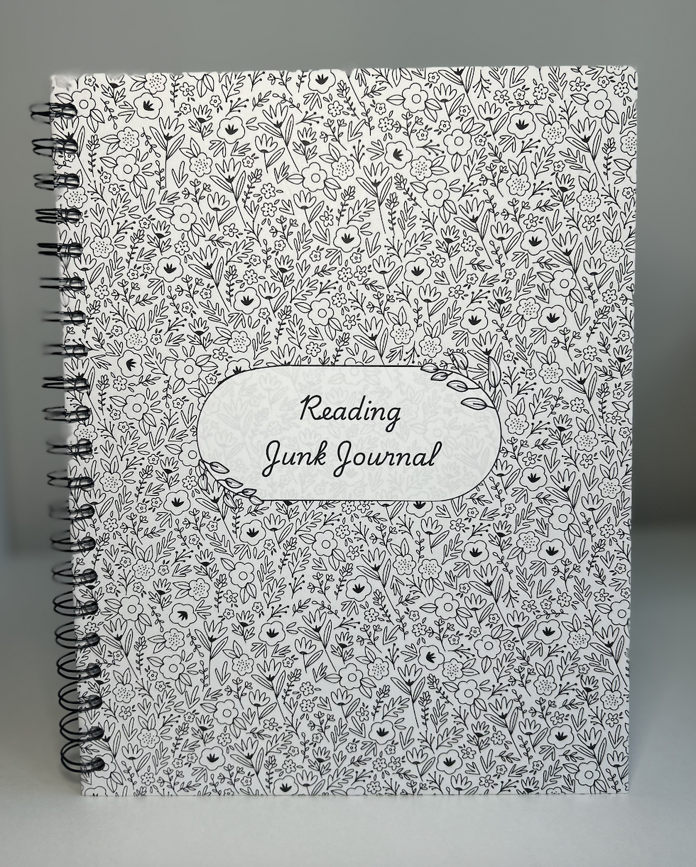 Inkblossom - 8.5x11 Floral Reading Junk Journal