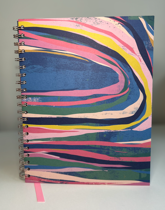Color Cascade - 8.5x11 Floral Reading Junk Journal