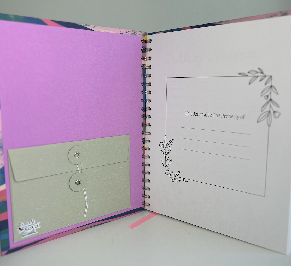 Color Cascade - 8.5x11 Floral Reading Junk Journal