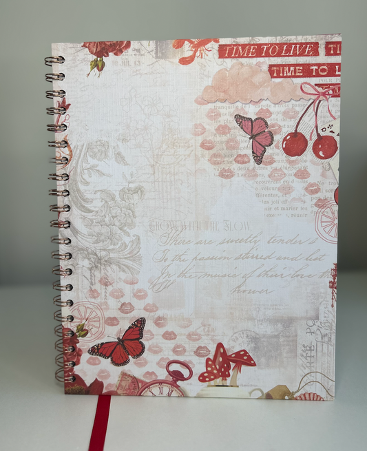 Mushroom Memoirs - 8.5x11 Floral Reading Junk Journal