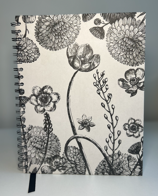 Midnight Bloom - 8.5x11 Literature Reading Junk Journal