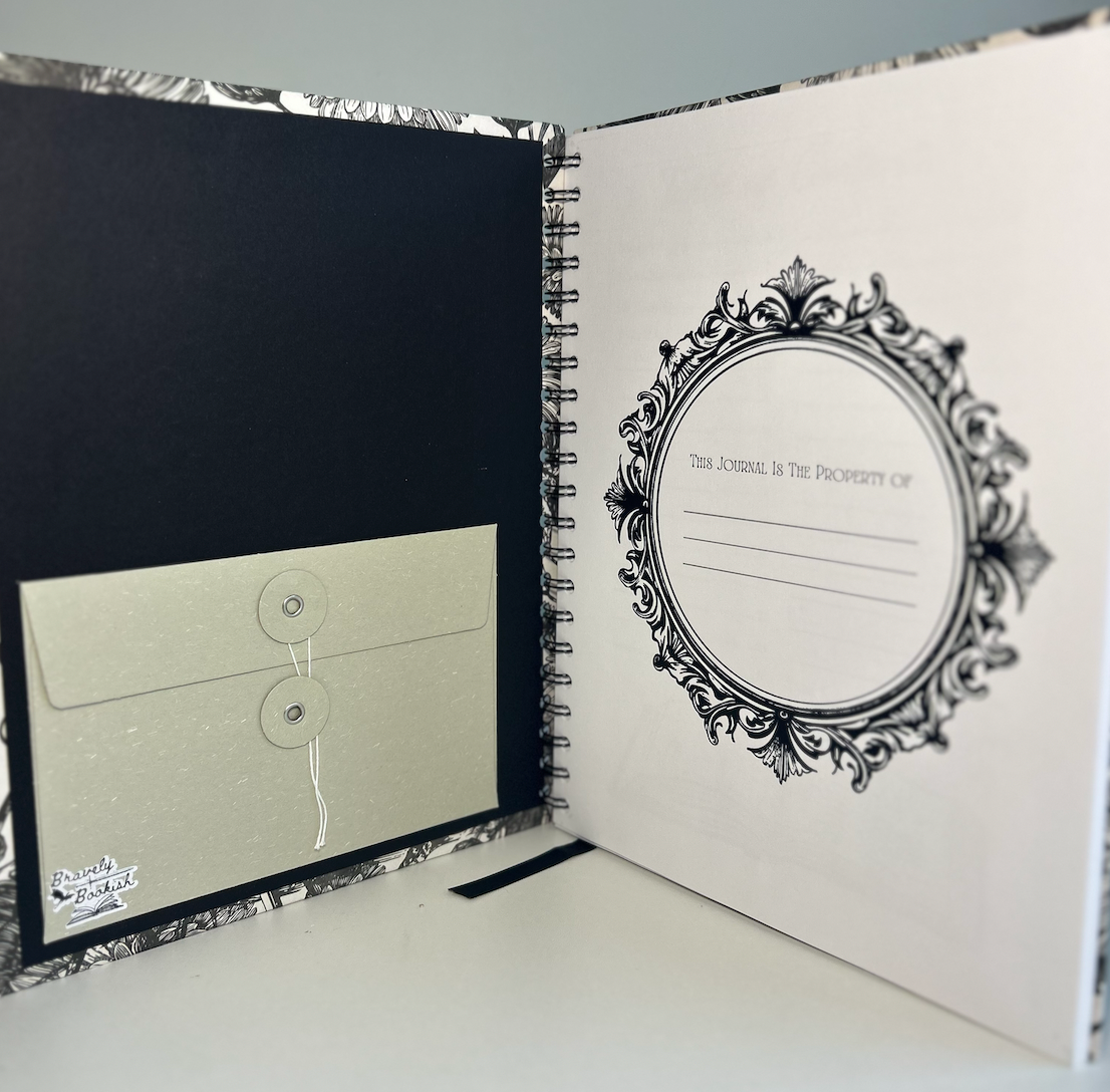 Midnight Bloom - 8.5x11 Literature Reading Junk Journal