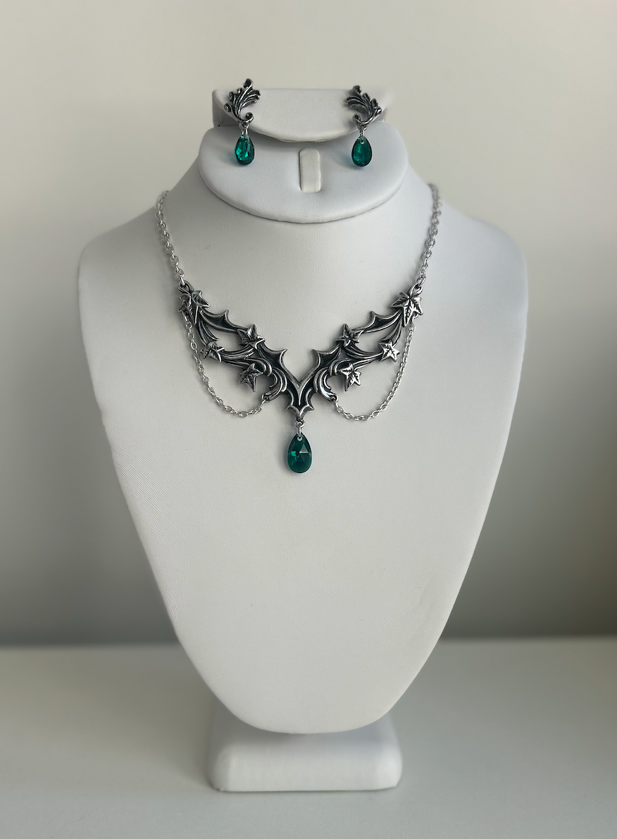 Emerald Court Earrings