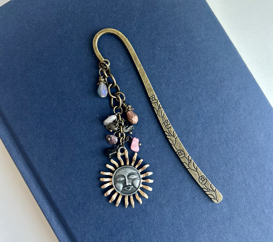 Sunchaser’s Talisman – Sun Medallion Charm Bookmark