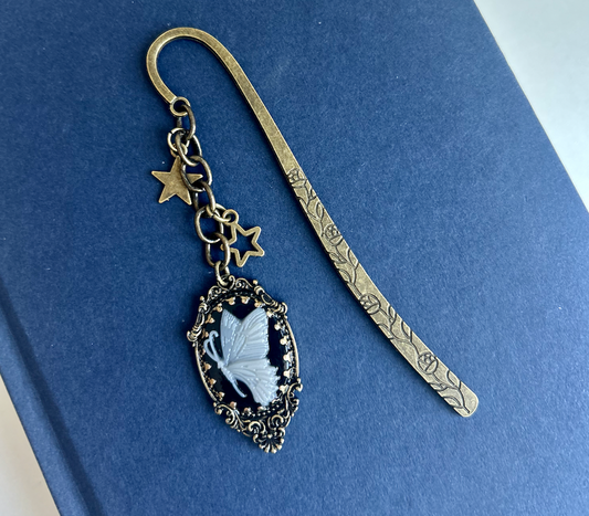 Gossamer Dreams – Butterfly Cameo Charm Bookmark