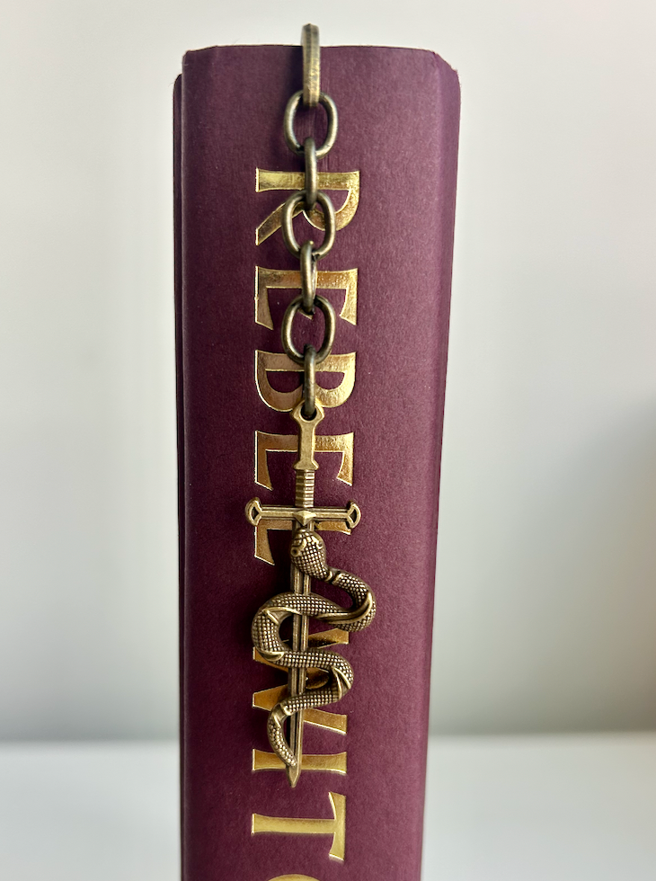 Serpentblade – Sword & Serpent Charm Bookmark