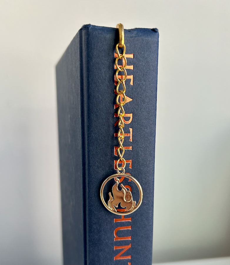 Queen of Fire – Flame Charm Bookmark