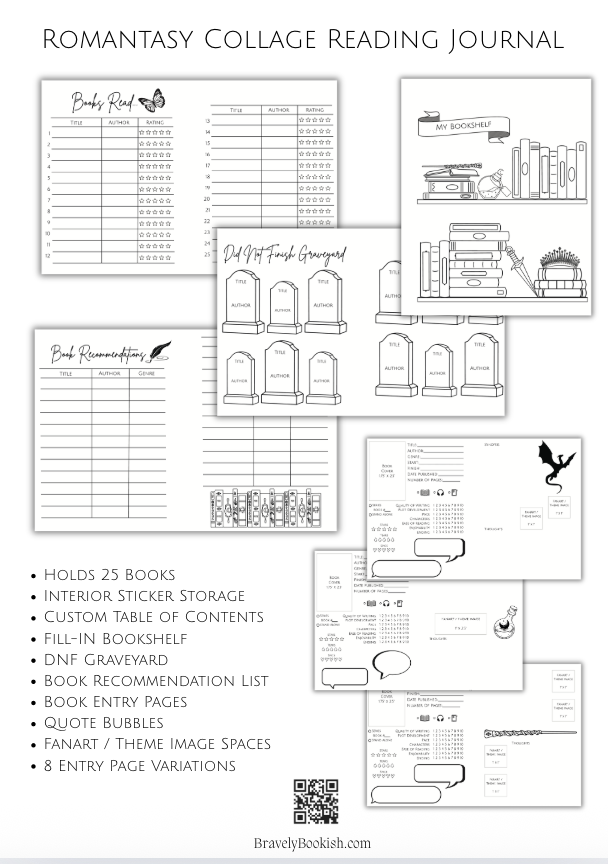 Blades & Blossoms – A Romantasy Collage Junk Journal (A5 Hardcover)-3