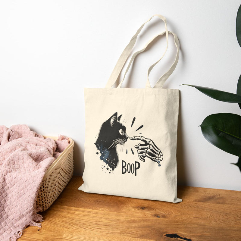 Boop Tote – Gothic Cat Lover Tote Bag-zoom-