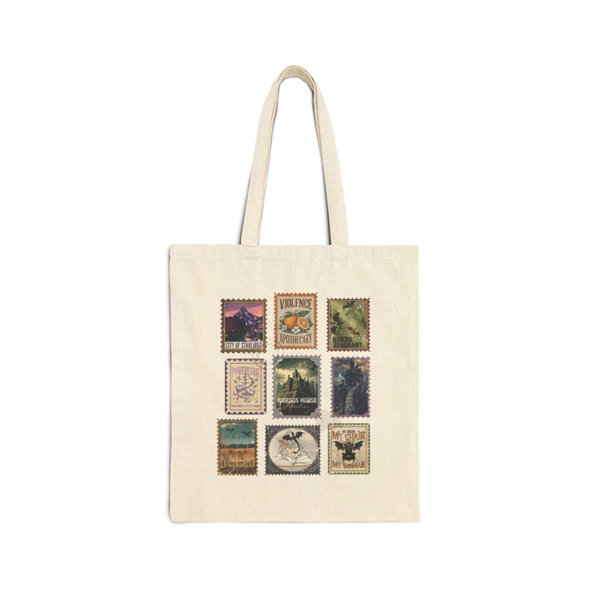 Fourth Wing Stamp Tote Bag – Dragon Rider Bookish Merch for Basgiath Readers