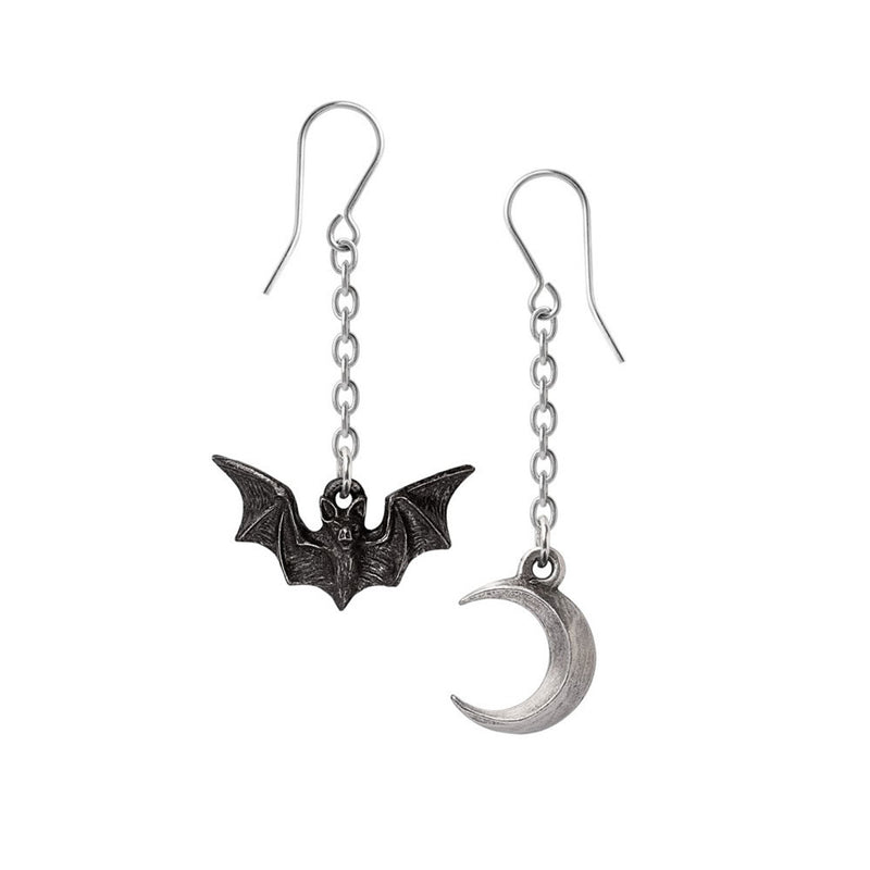 Midnight Bat Earrings-zoom-