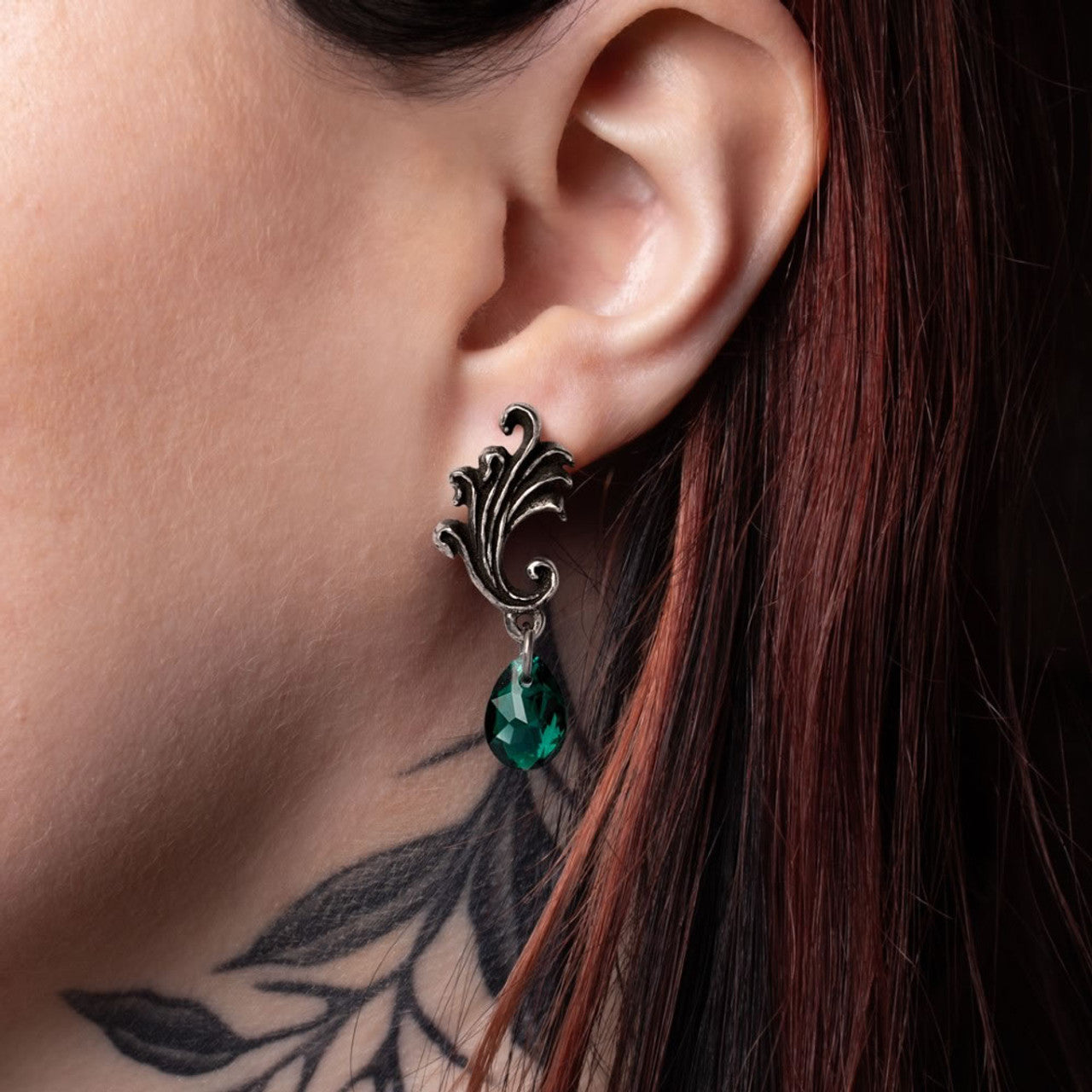 Emerald Court Earrings