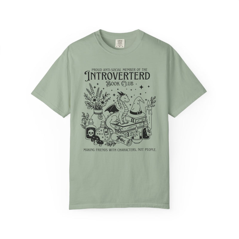 Introverted Book Club Tee — Making Friends With Characters, Not People-zoom-