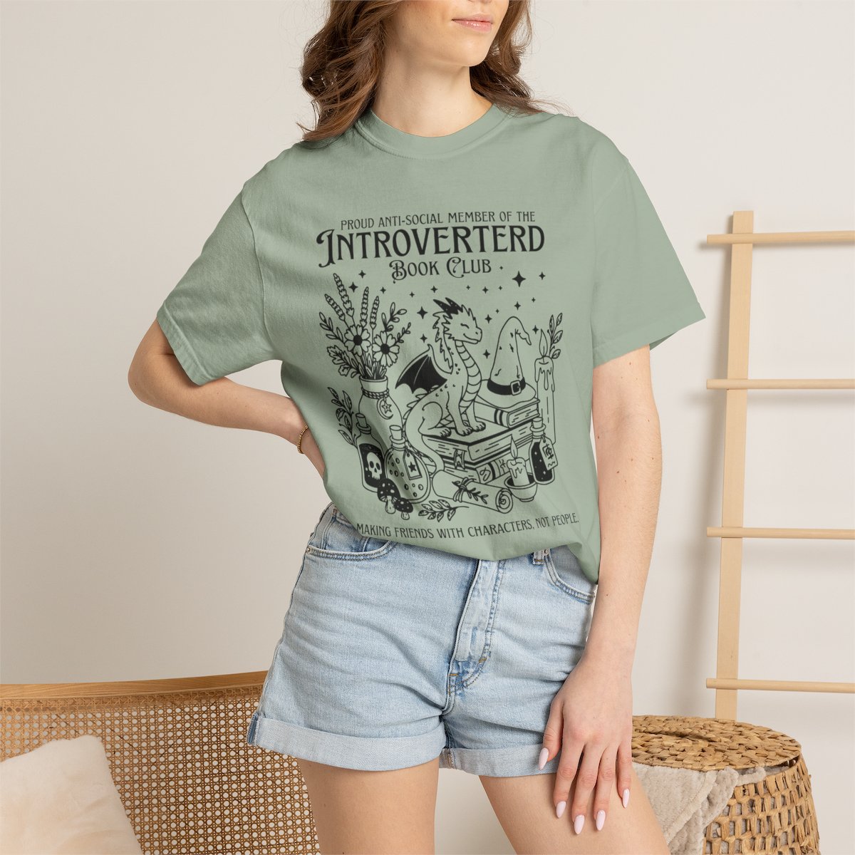 Introverted Book Club Tee — Making Friends With Characters, Not People-3