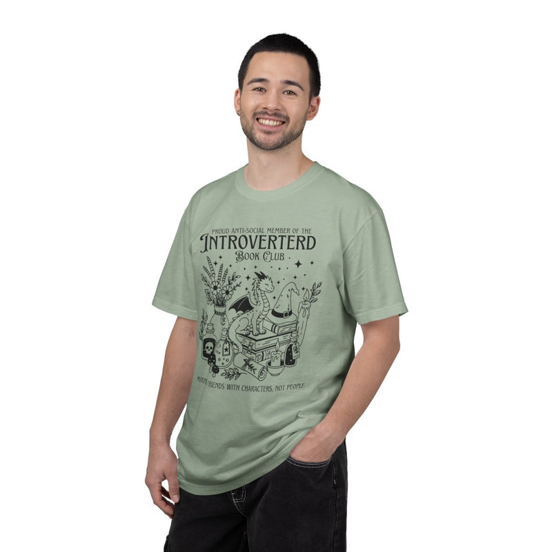 Introverted Book Club Tee — Making Friends With Characters, Not People-zoom-